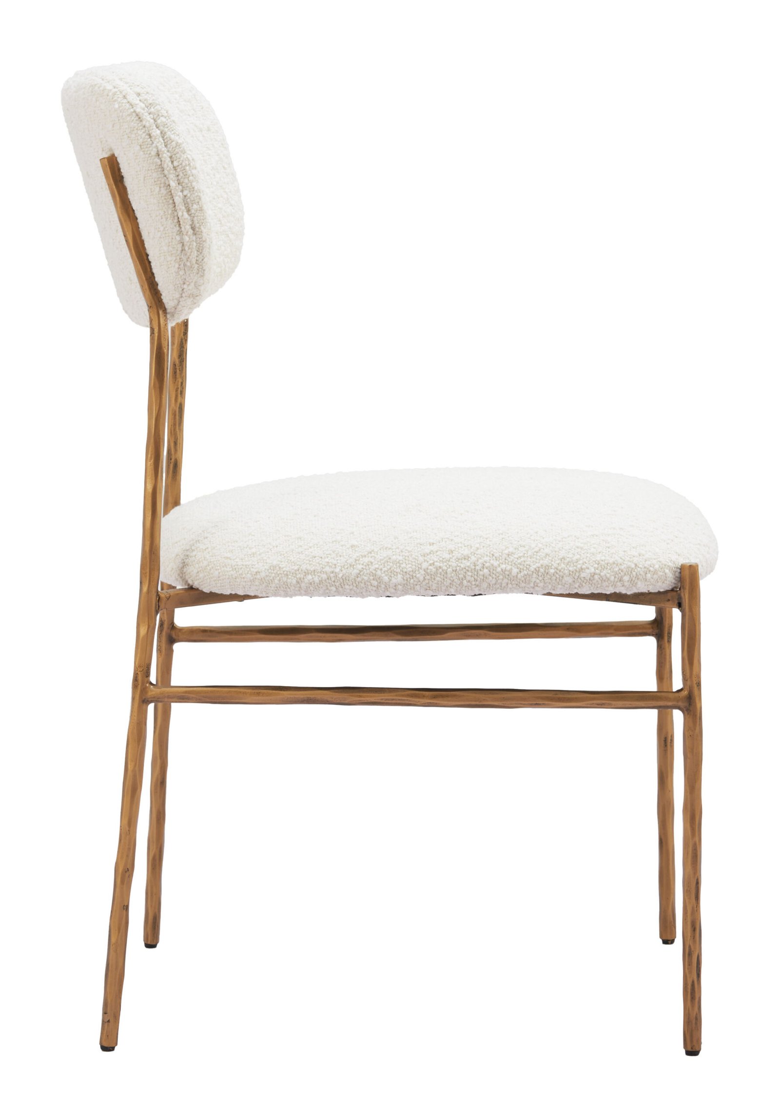 Sydhavnen Dining Chair Cream & Gold - Image 4