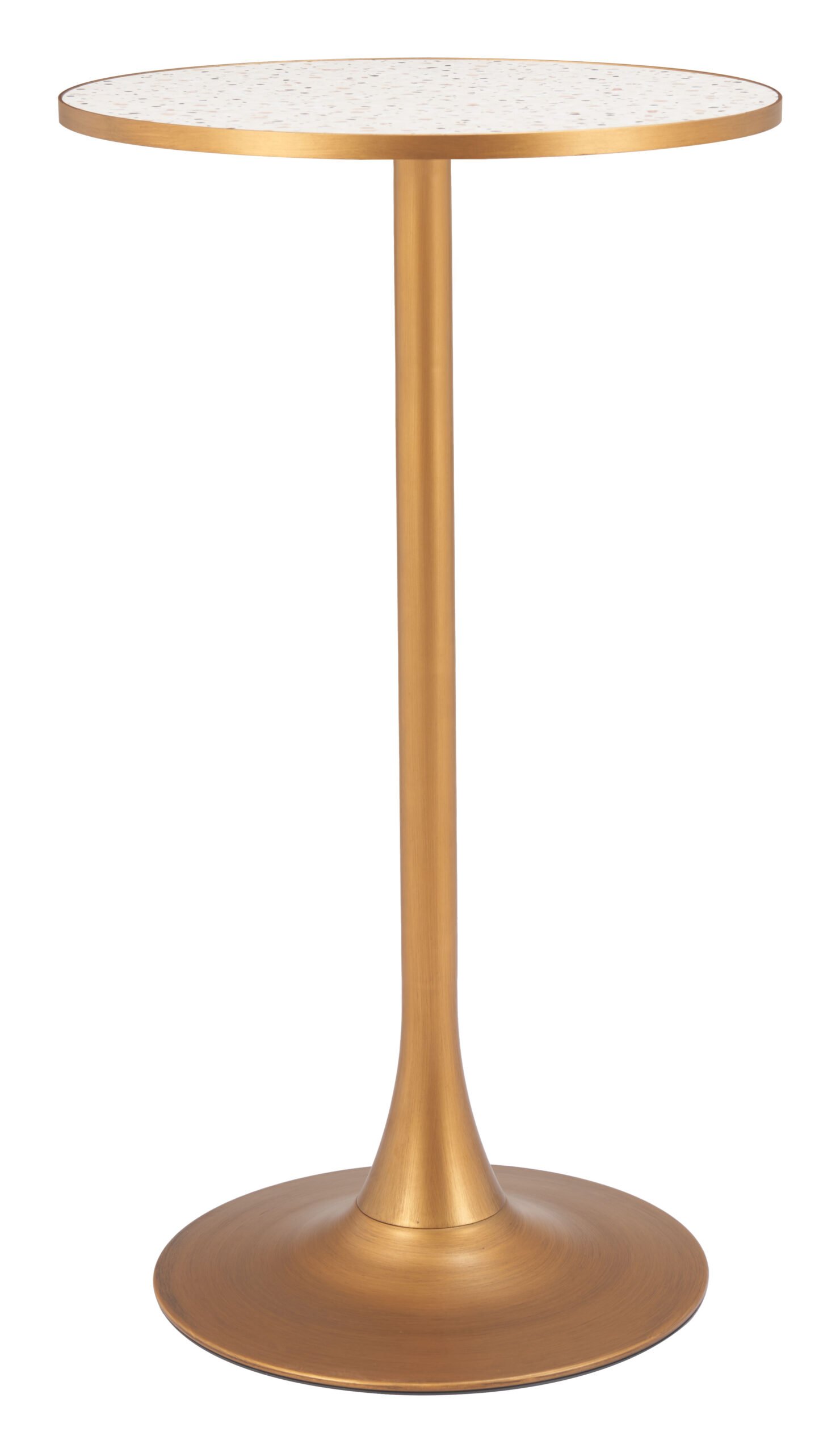 Bite Bar Table Beige & Gold - Image 2