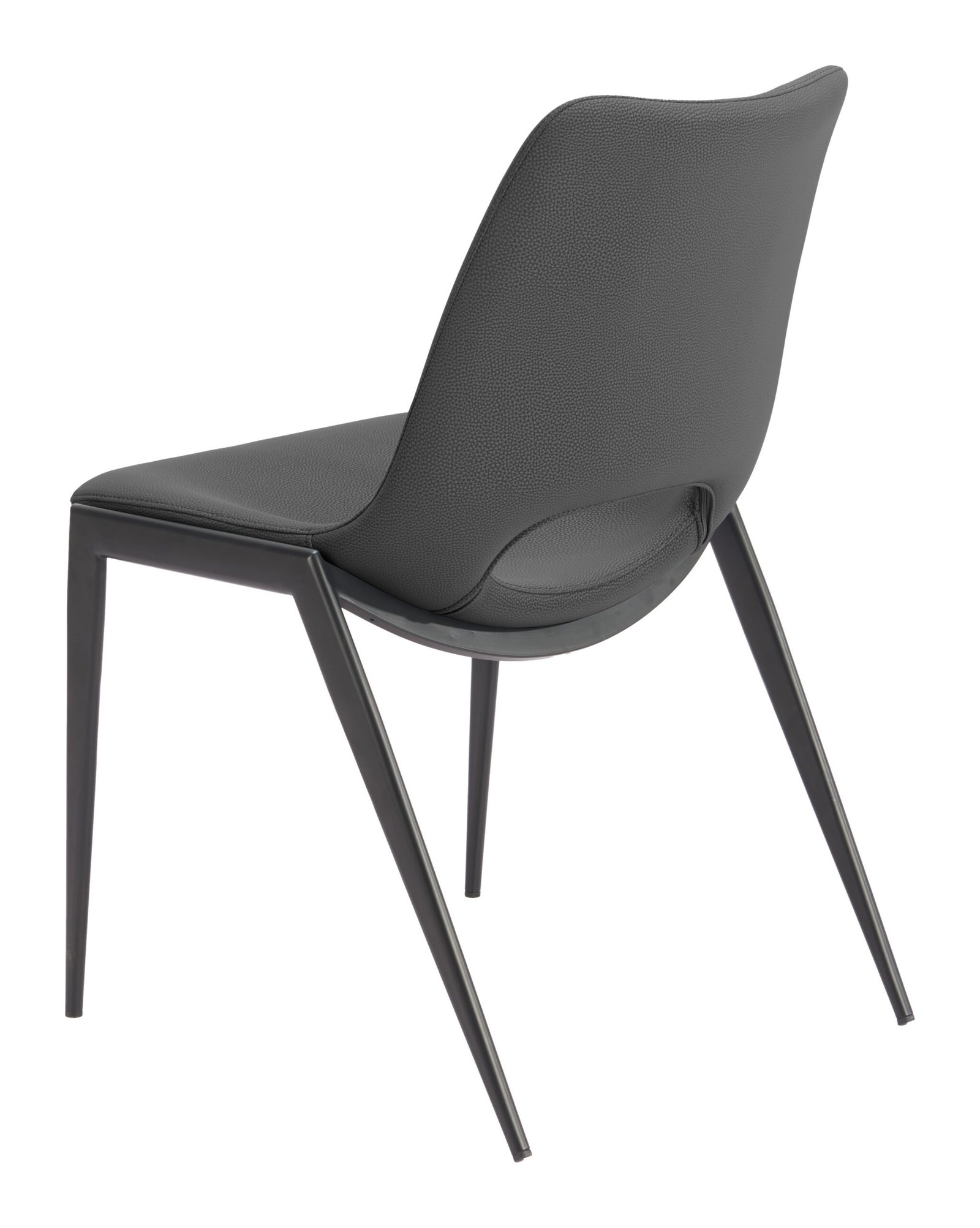 Desi Armless Dining Chair (Set of 2) Black - Image 5