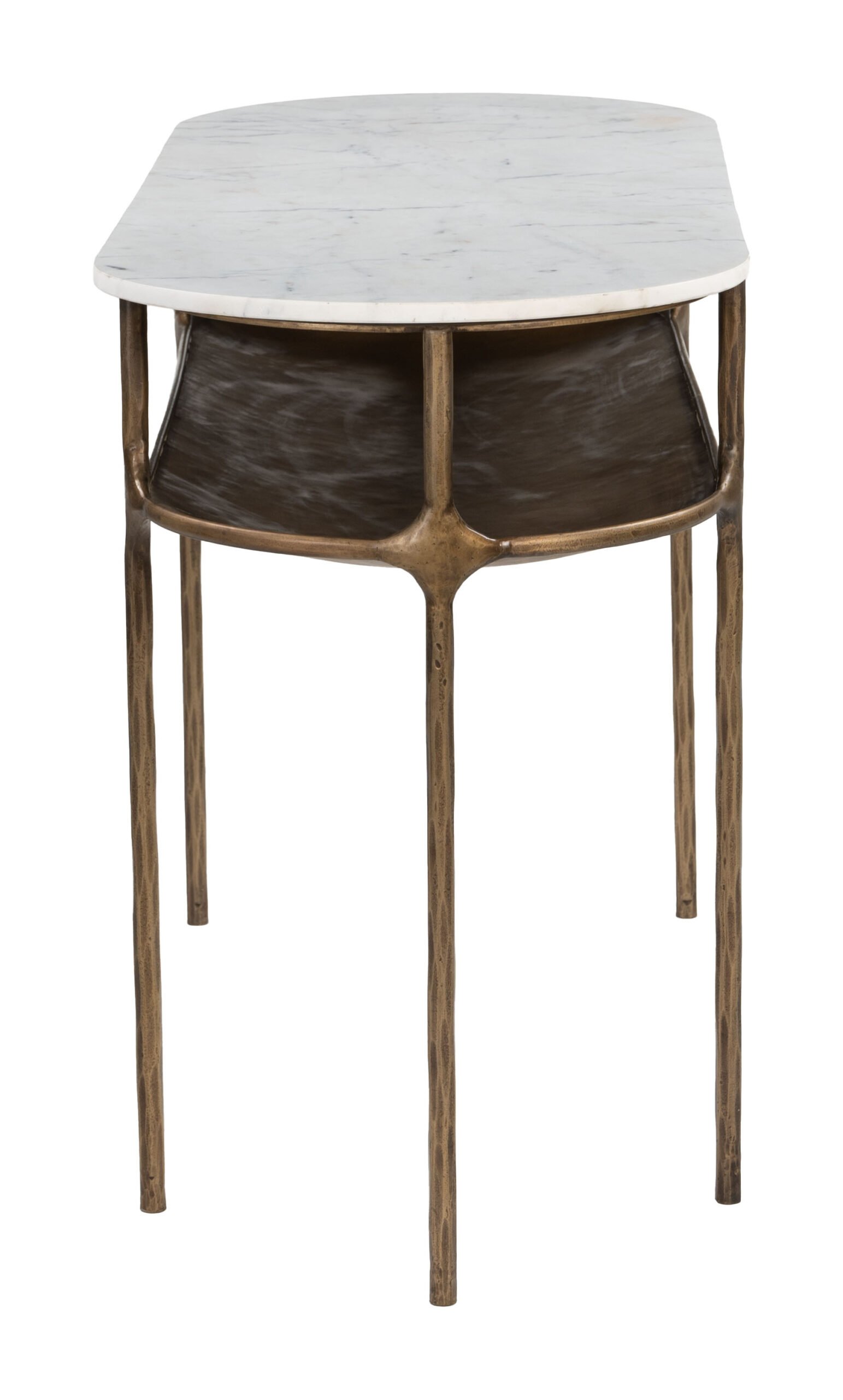 Bild Console Table White & Brass - Image 2