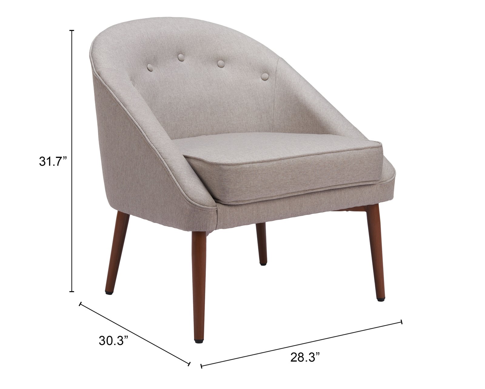 Carter Accent Chair Gray - Image 10