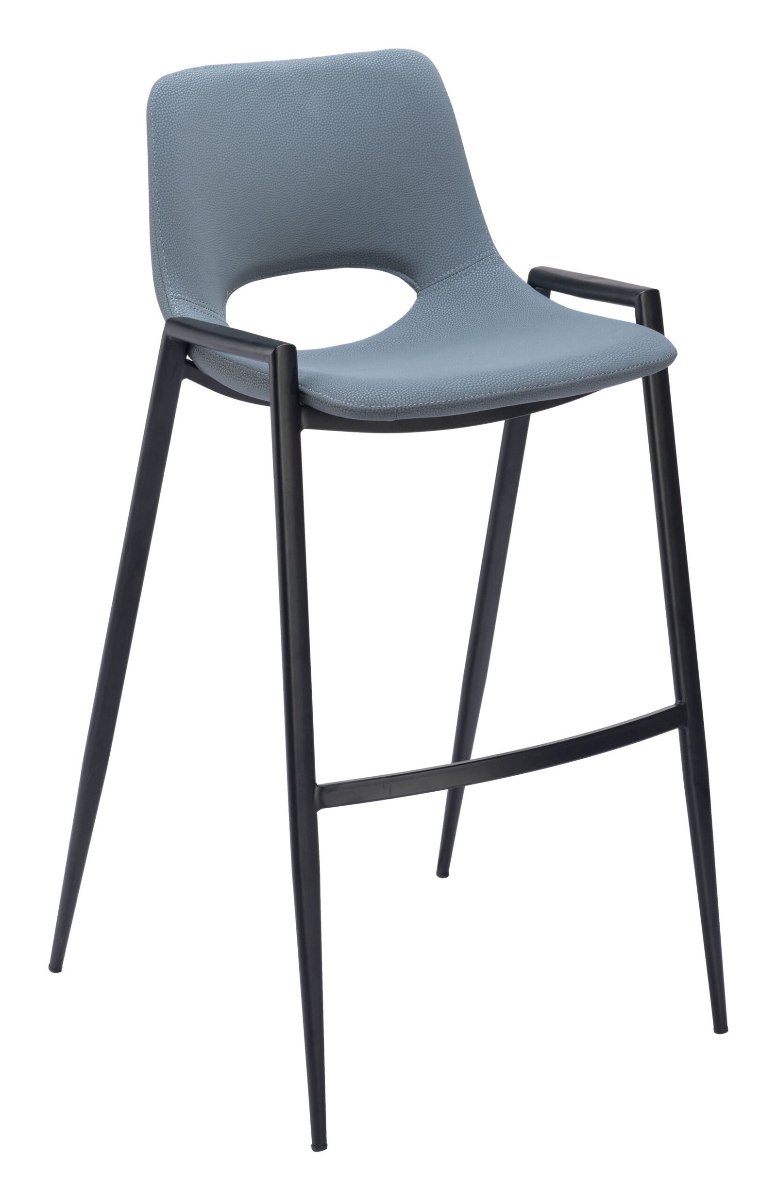 Desi Barstool (Set of 2) Azure Gray - Image 2