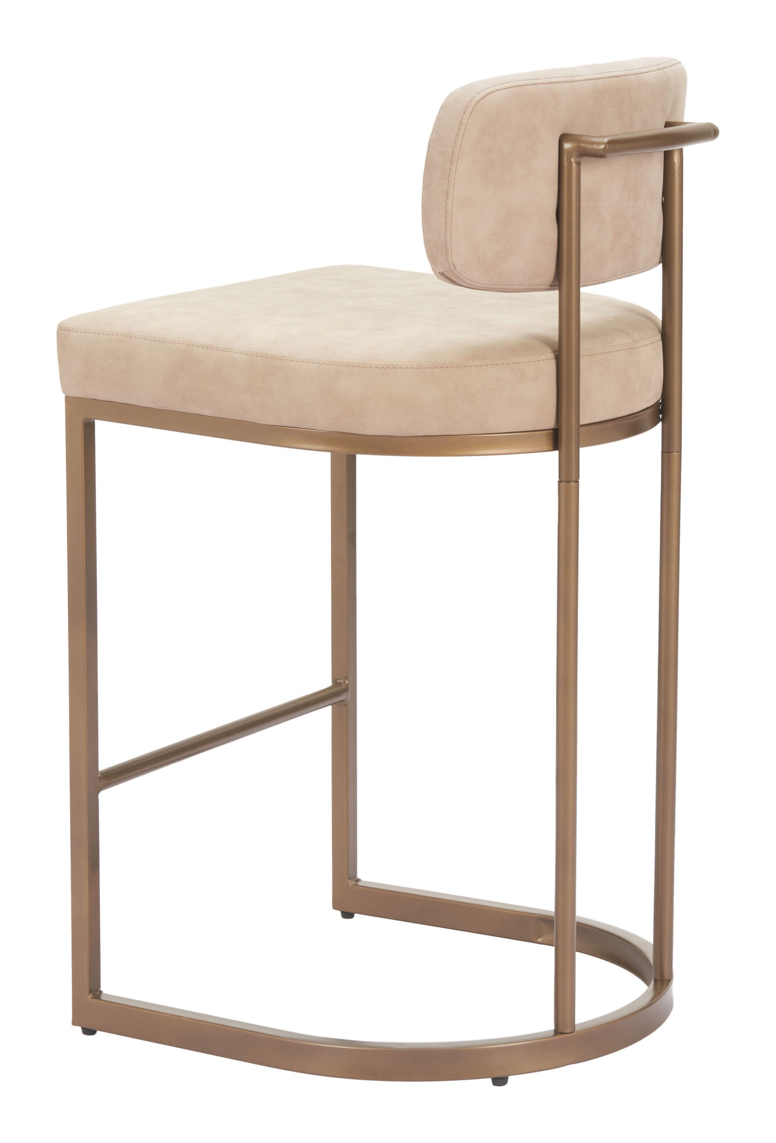 Velar Counter Stool (Set of 2) Beige - Image 5