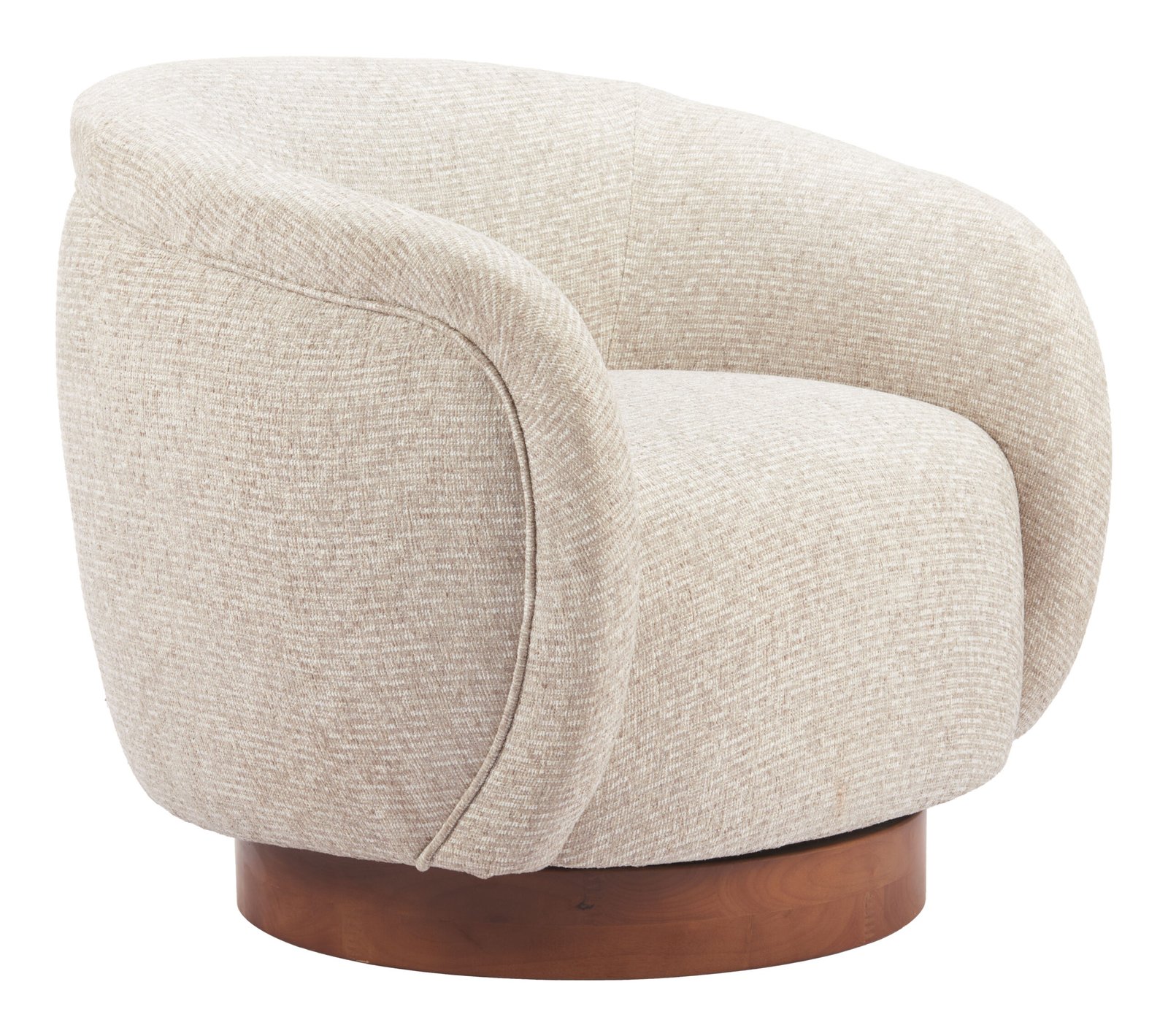 Vinta Swivel Chair Beige - Image 6