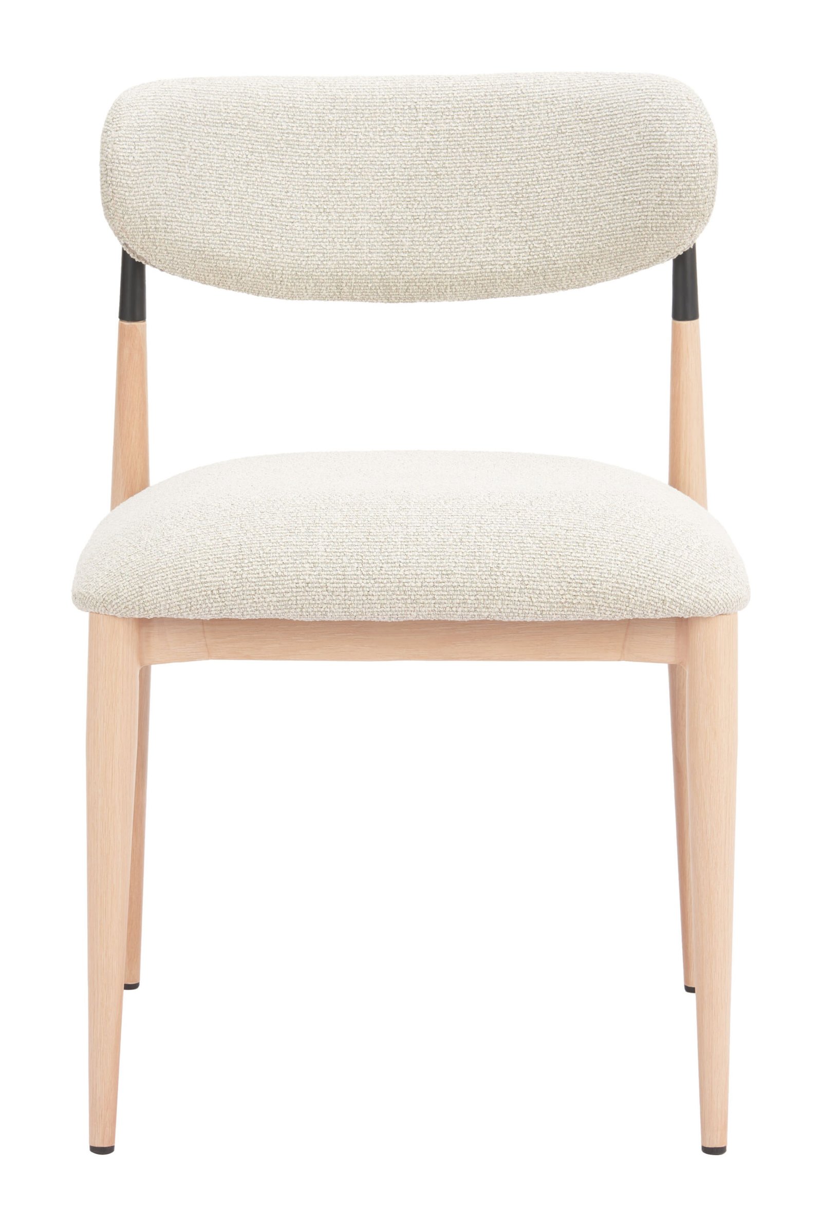 Equinox Armless Dining Chair (Set of 2) Oyster Gray & Natural - Image 7