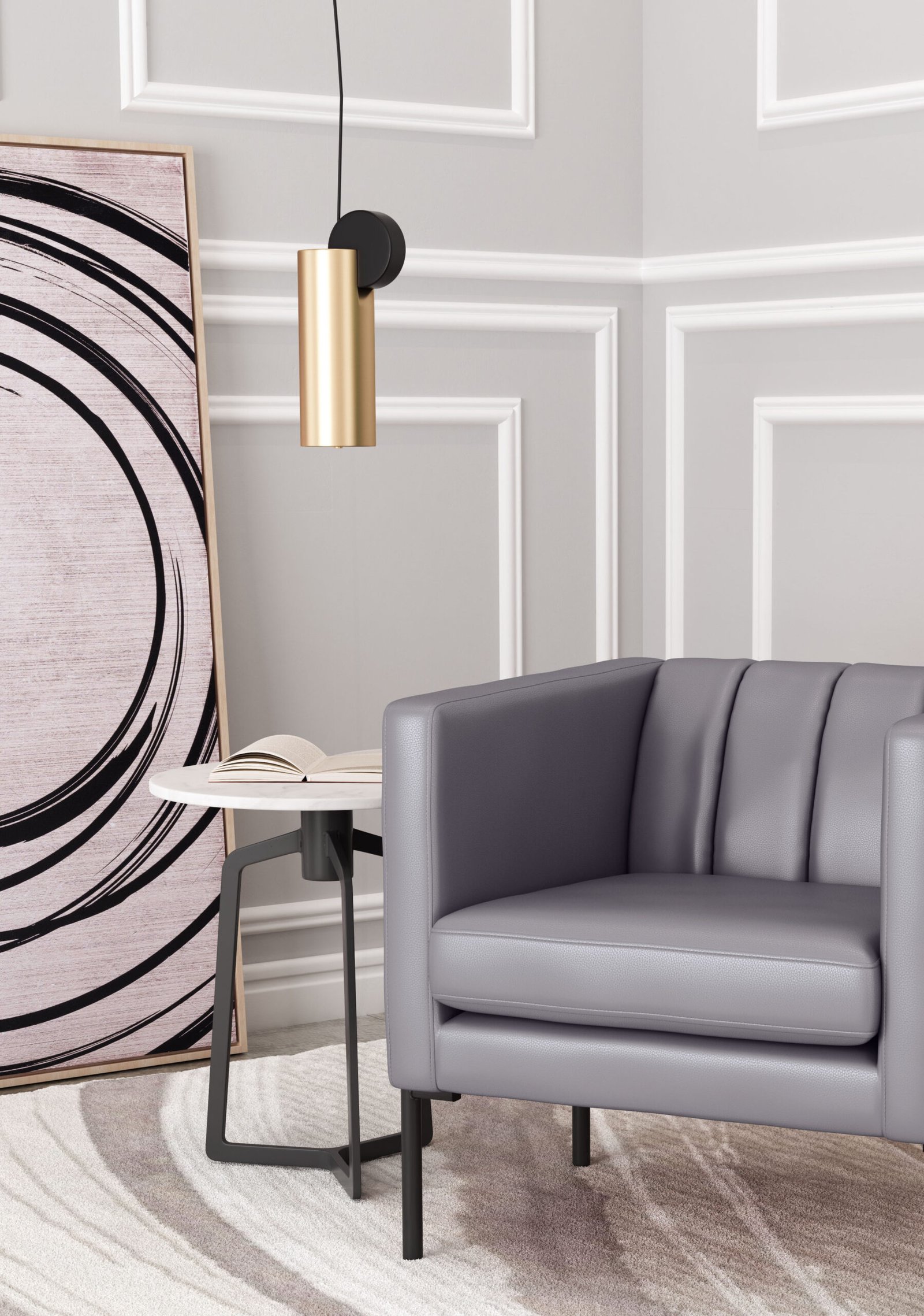 Martiza Ceiling Lamp Gold & Black - Image 3