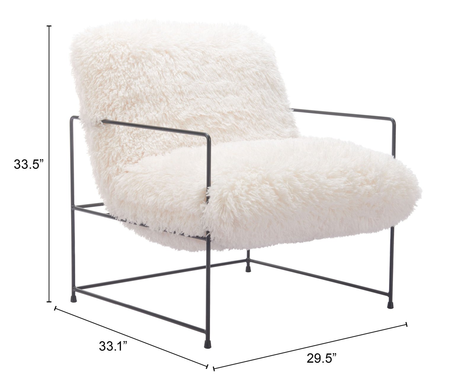 Pelut Accent Chair White - Image 9