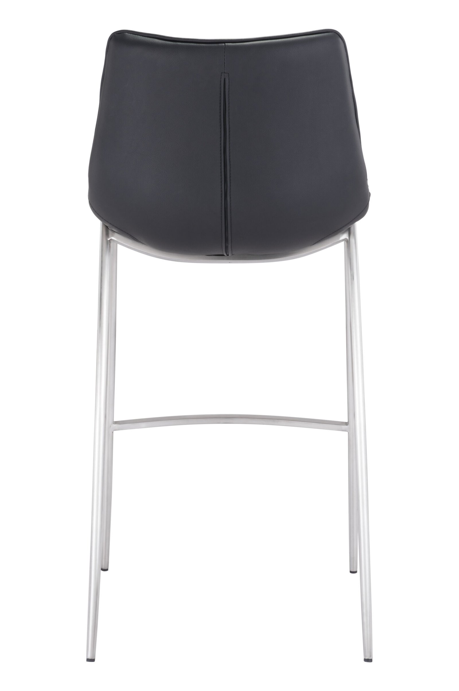 Magnus Barstool (Set of 2) Black & Silver - Image 6