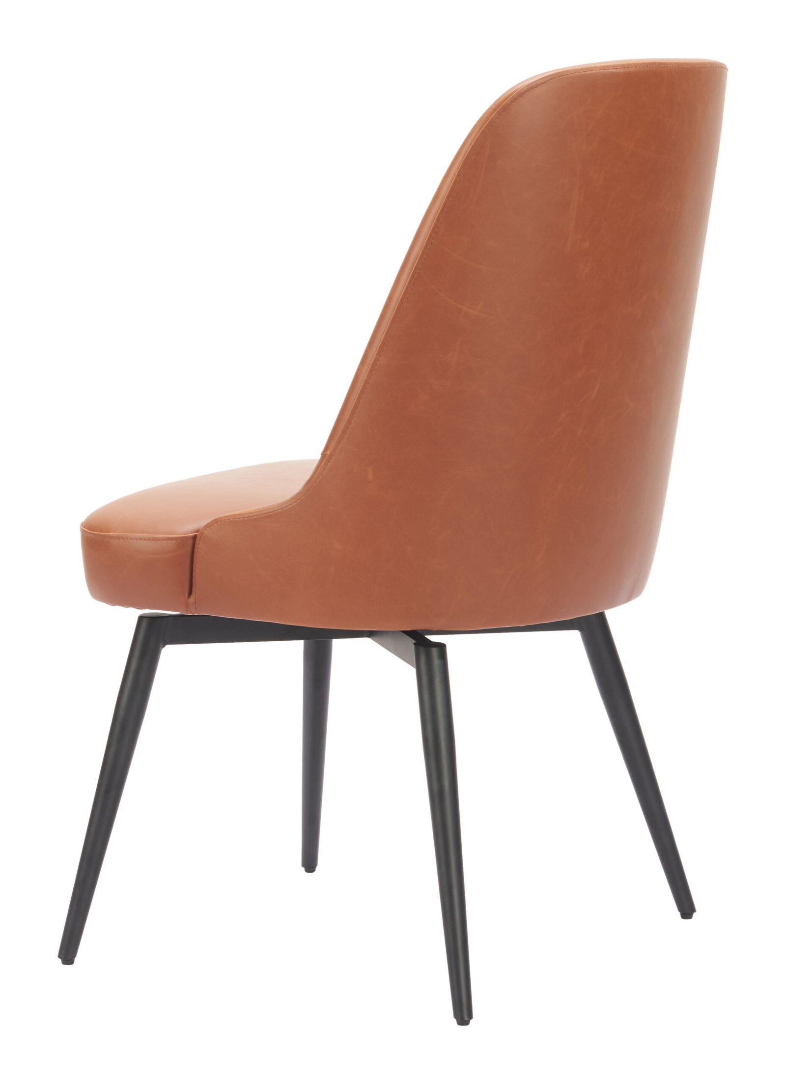 Keppel Swivel Dining Chair (Set of 2) Brown - Image 5