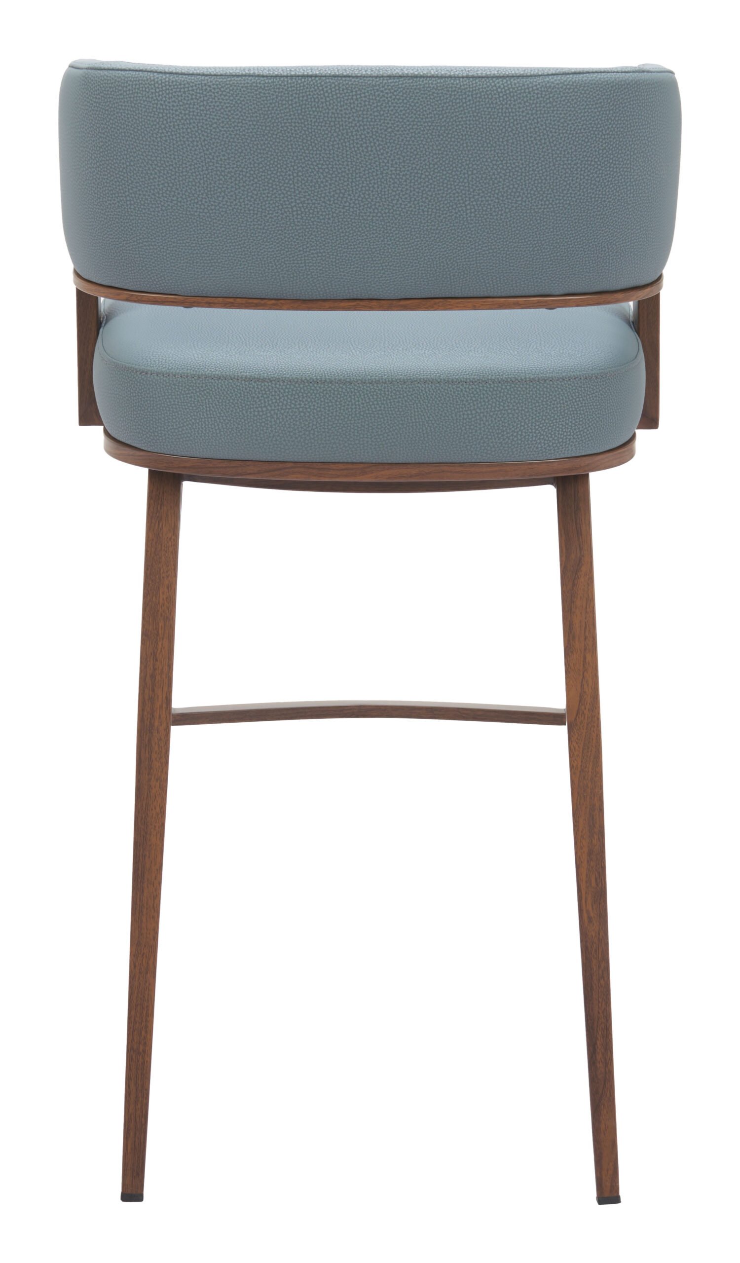 Poise Barstool Azure Gray & Walnut - Image 4