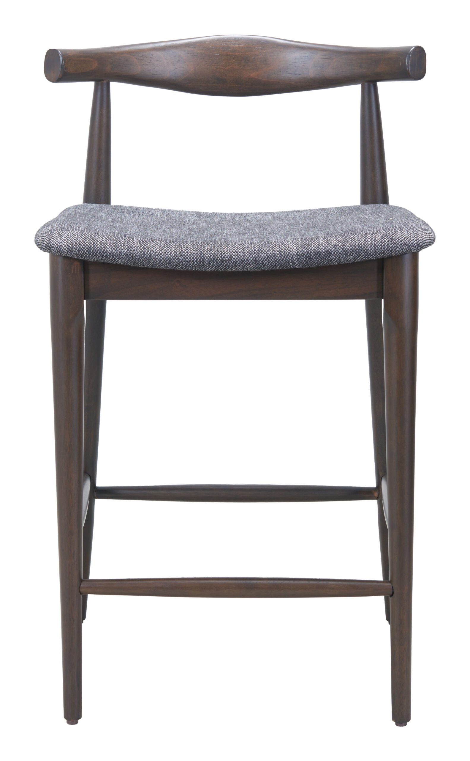 Tuzka Counter Stool (Set of 2) Gray & Espresso - Image 3