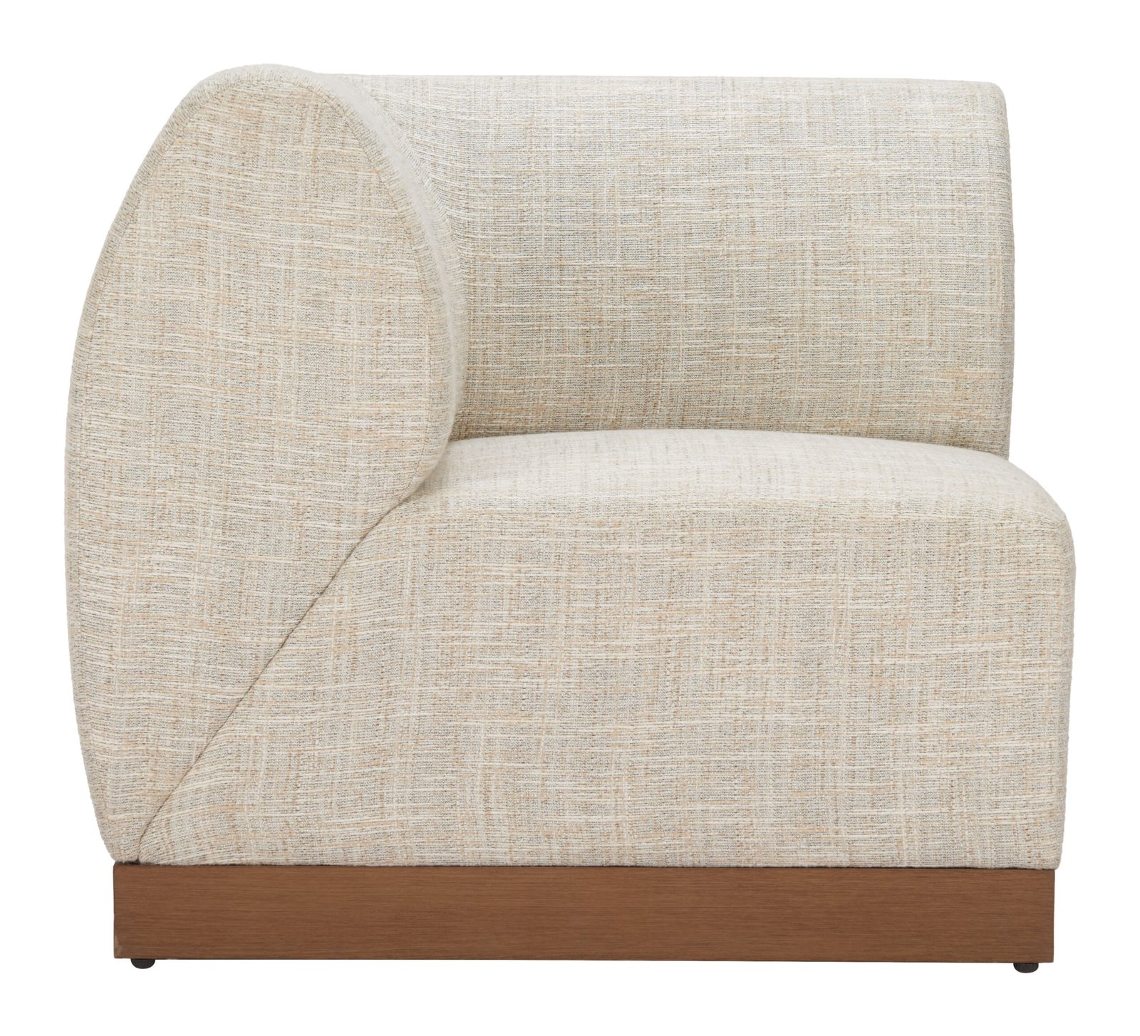 Christy Corner Chair Beige - Image 3