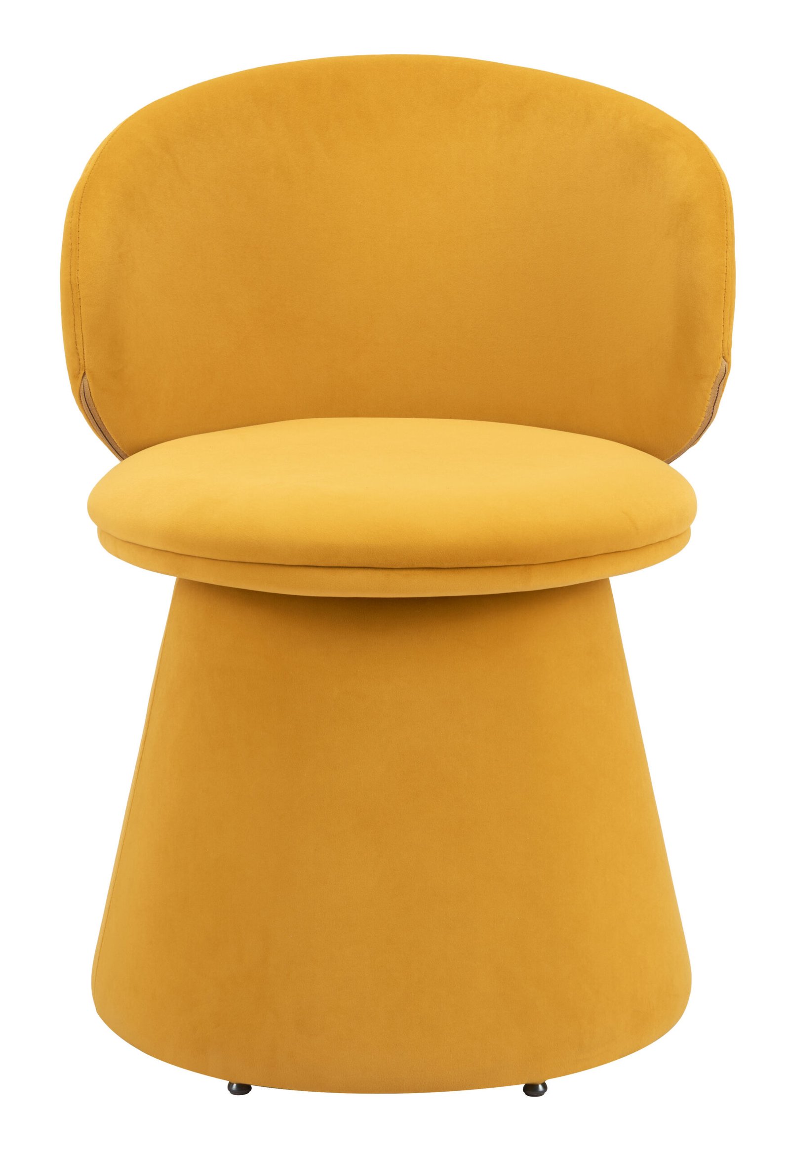 Oblic Swivel Dining Chair Orange - Image 6