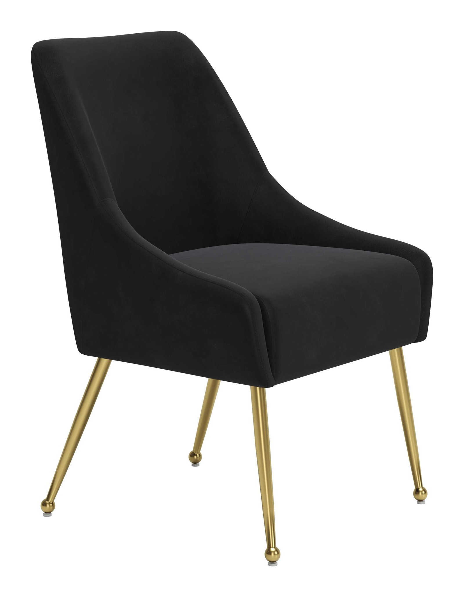Maxine Dining Chair Black & Gold - Image 8