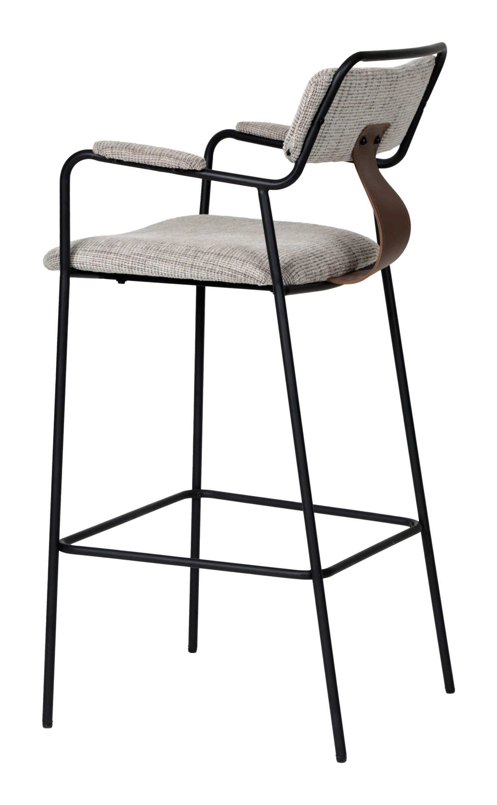 Couva Barstool (Set of 2) Gray Tweed - Image 5