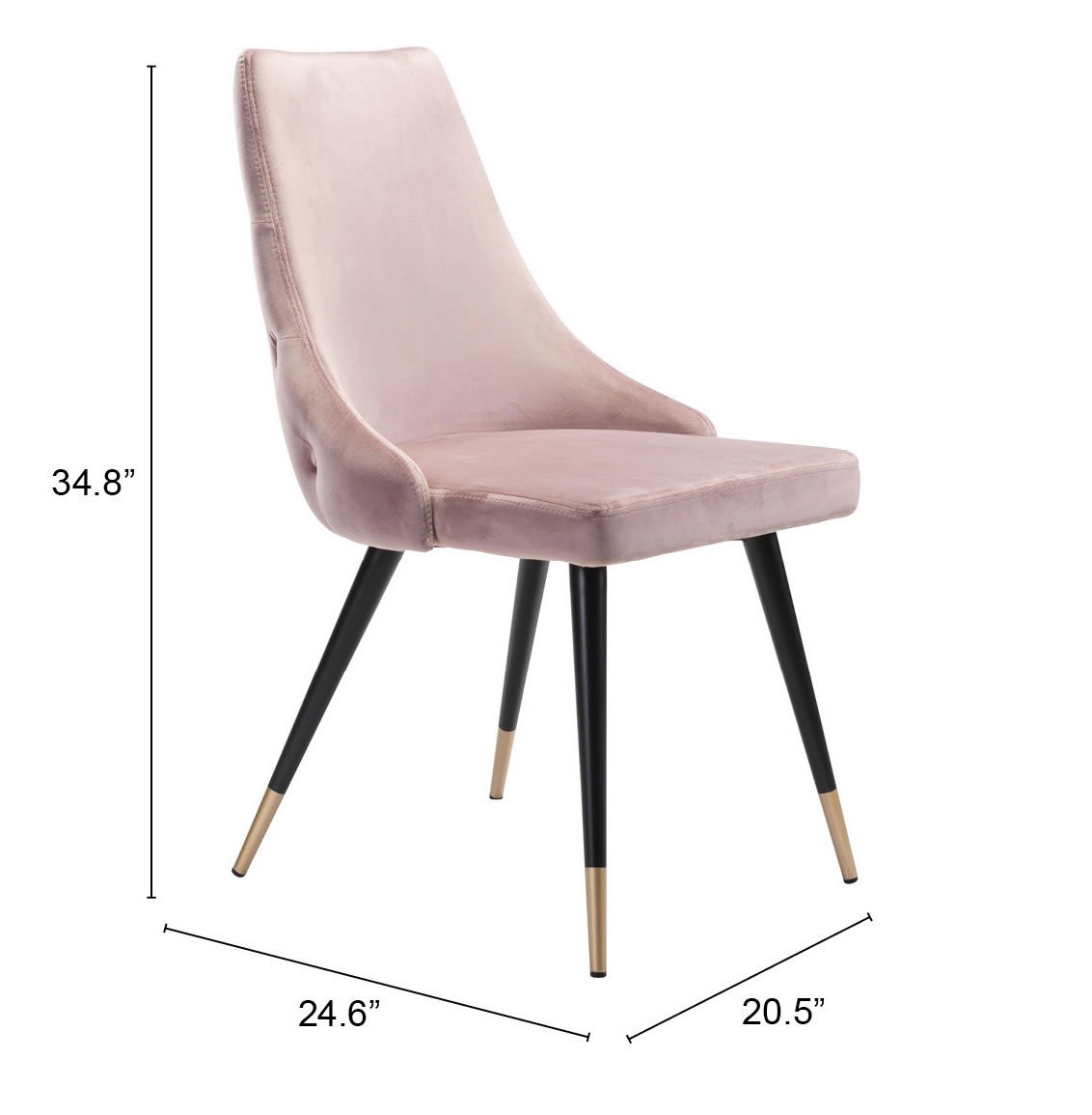 Piccolo Dining Chair (Set of 2) Pink - Image 11