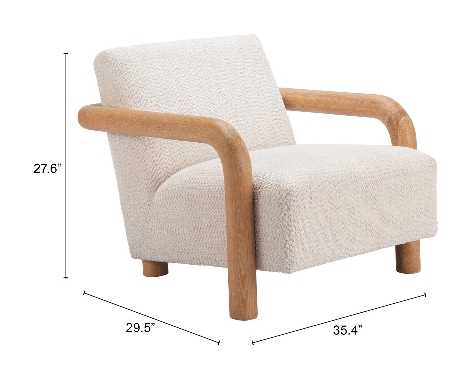 Subliem Accent Chair Cotton White - Image 8