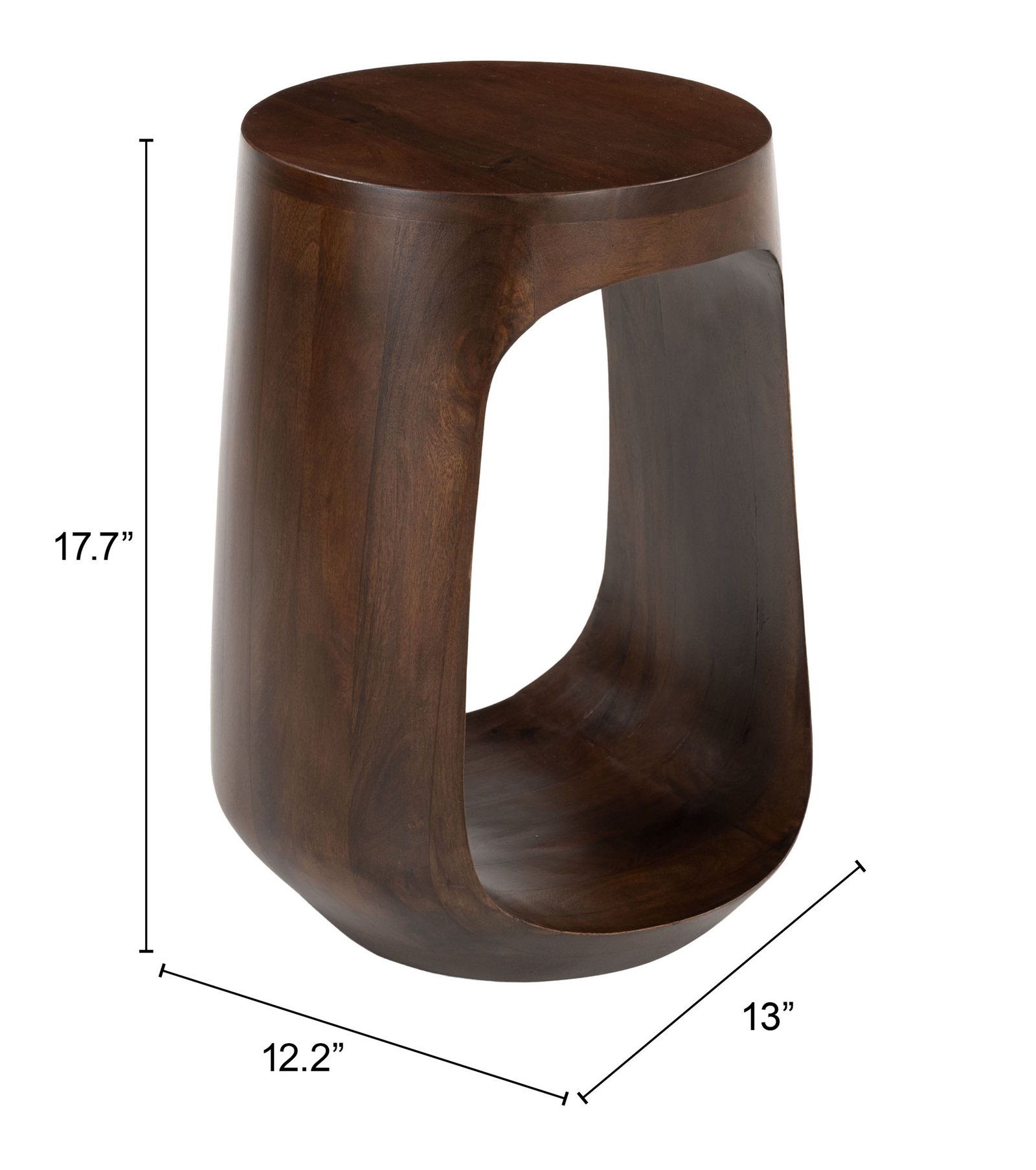 Okno Side Table Walnut - Image 10