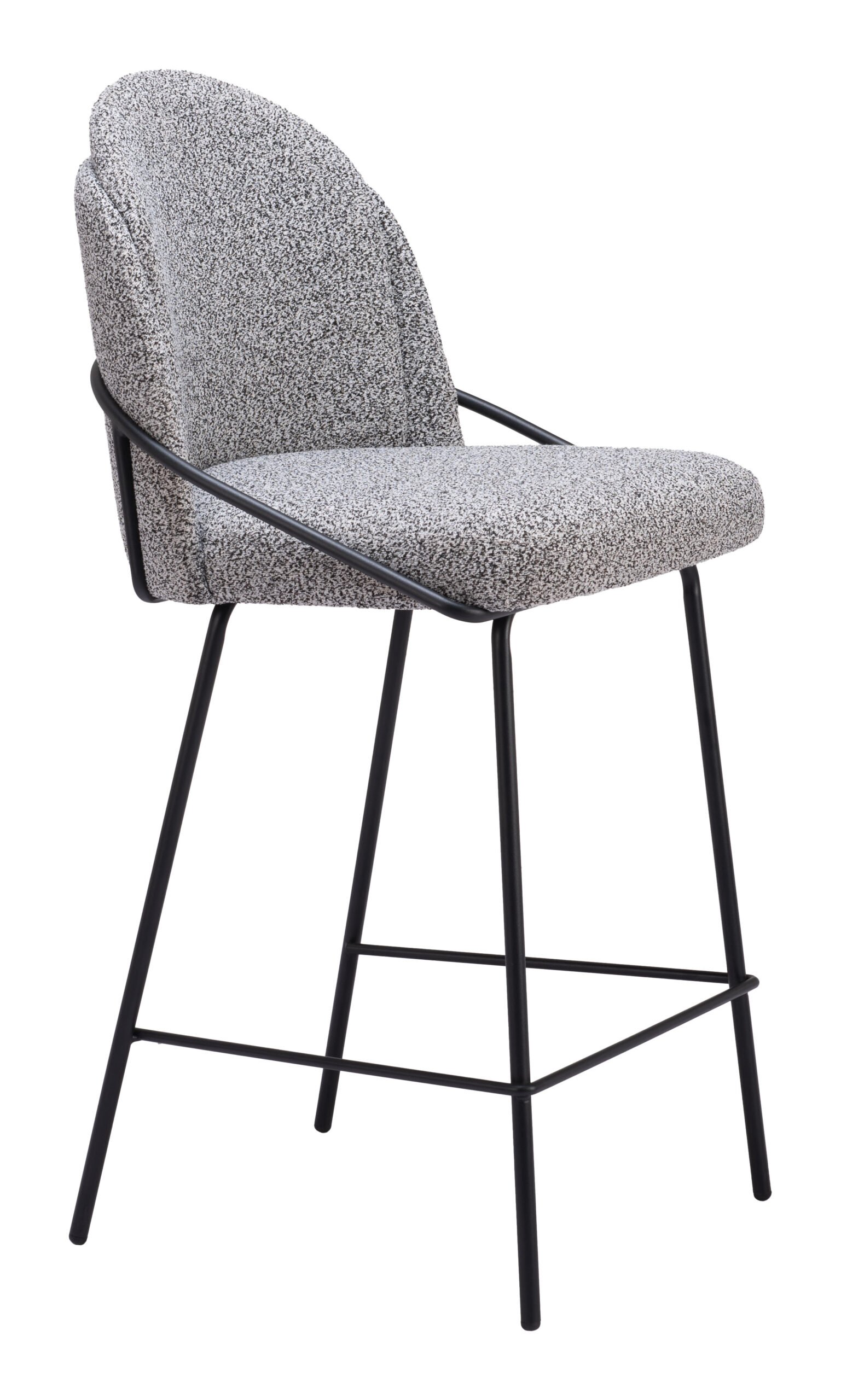 Jambi Counter Stool (Set of 2) Black & White - Image 6