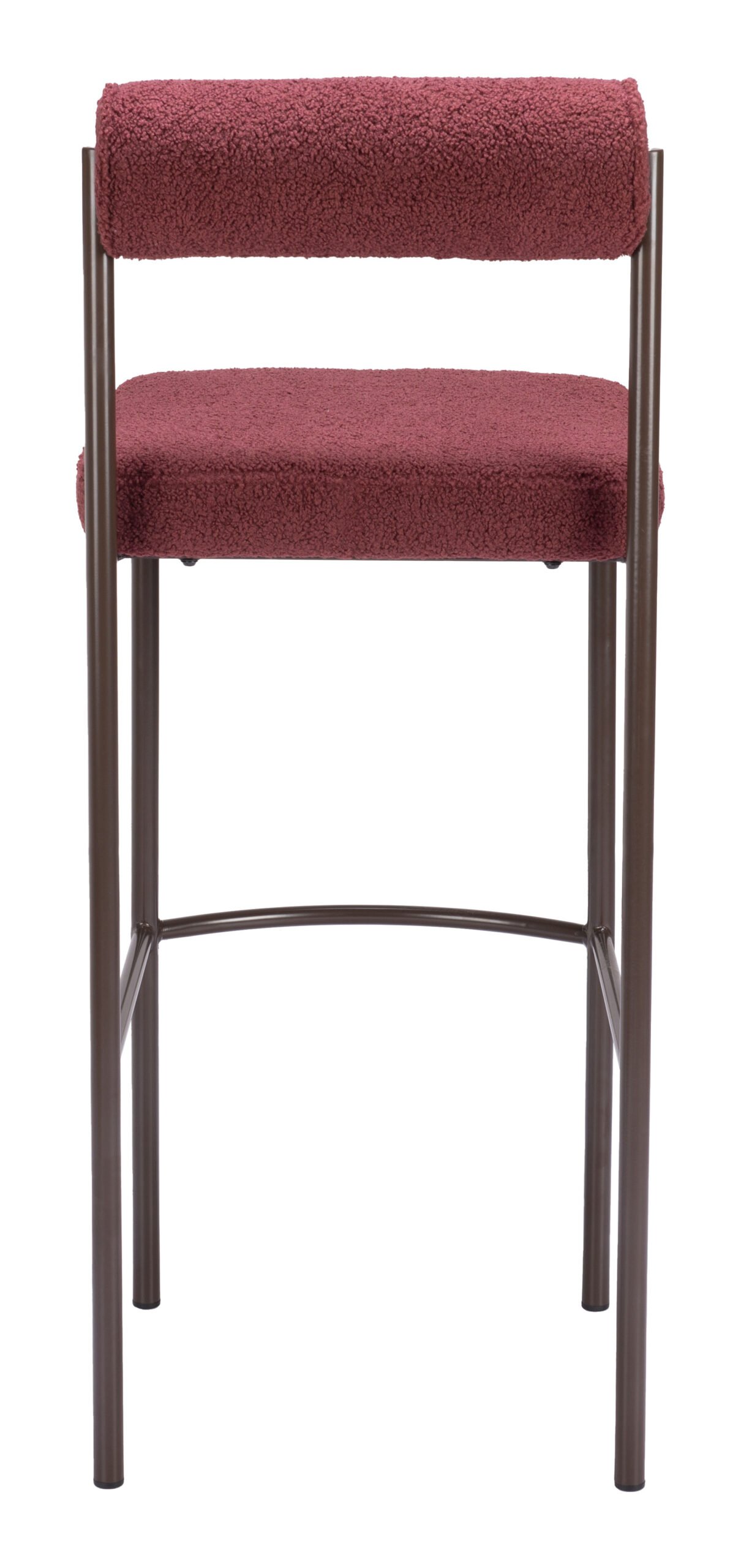 Livorno Barstool (Set of 2) Red & Bronze - Image 6