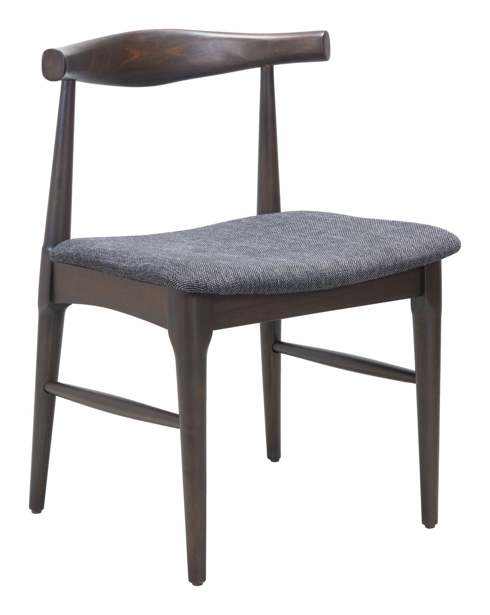 Tuzka Dining Chair (Set of 2) Gray & Espresso - Image 6