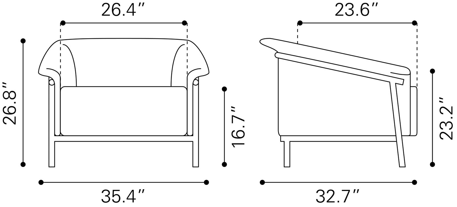 Burry Accent Chair Slate Gray - Image 12