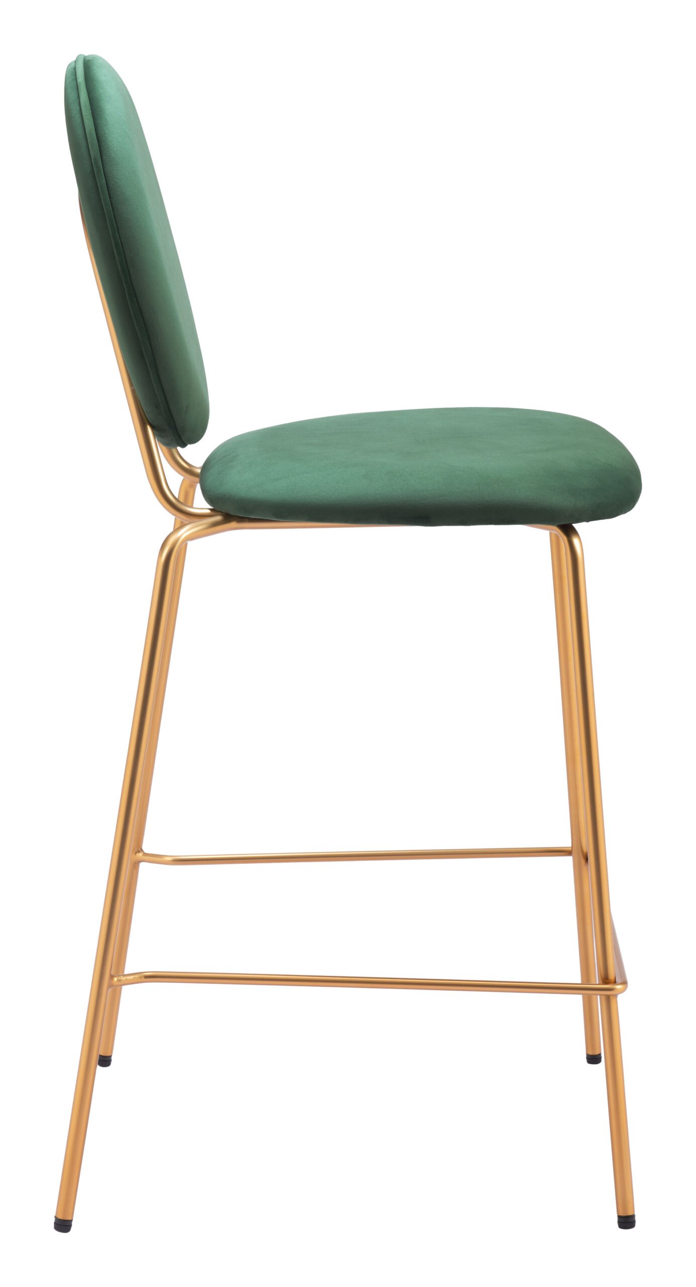 Odessa Counter Stool (Set of 2) Green & Gold - Image 2