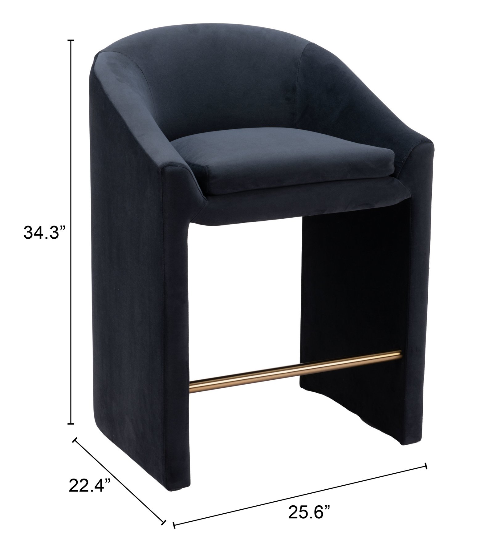 Emas Counter Stool Midnight Gray - Image 12