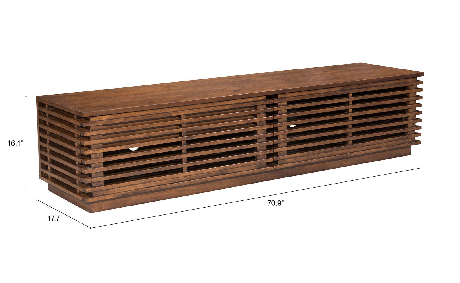 Linea Wide Entertainment Stand Walnut - Image 9