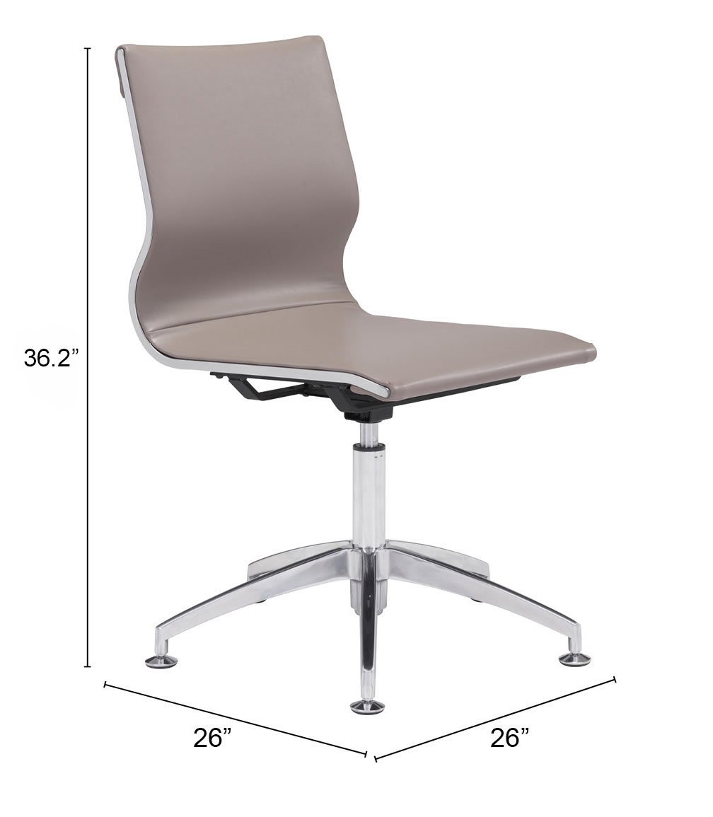 Glider Conference Chair Taupe - Image 9