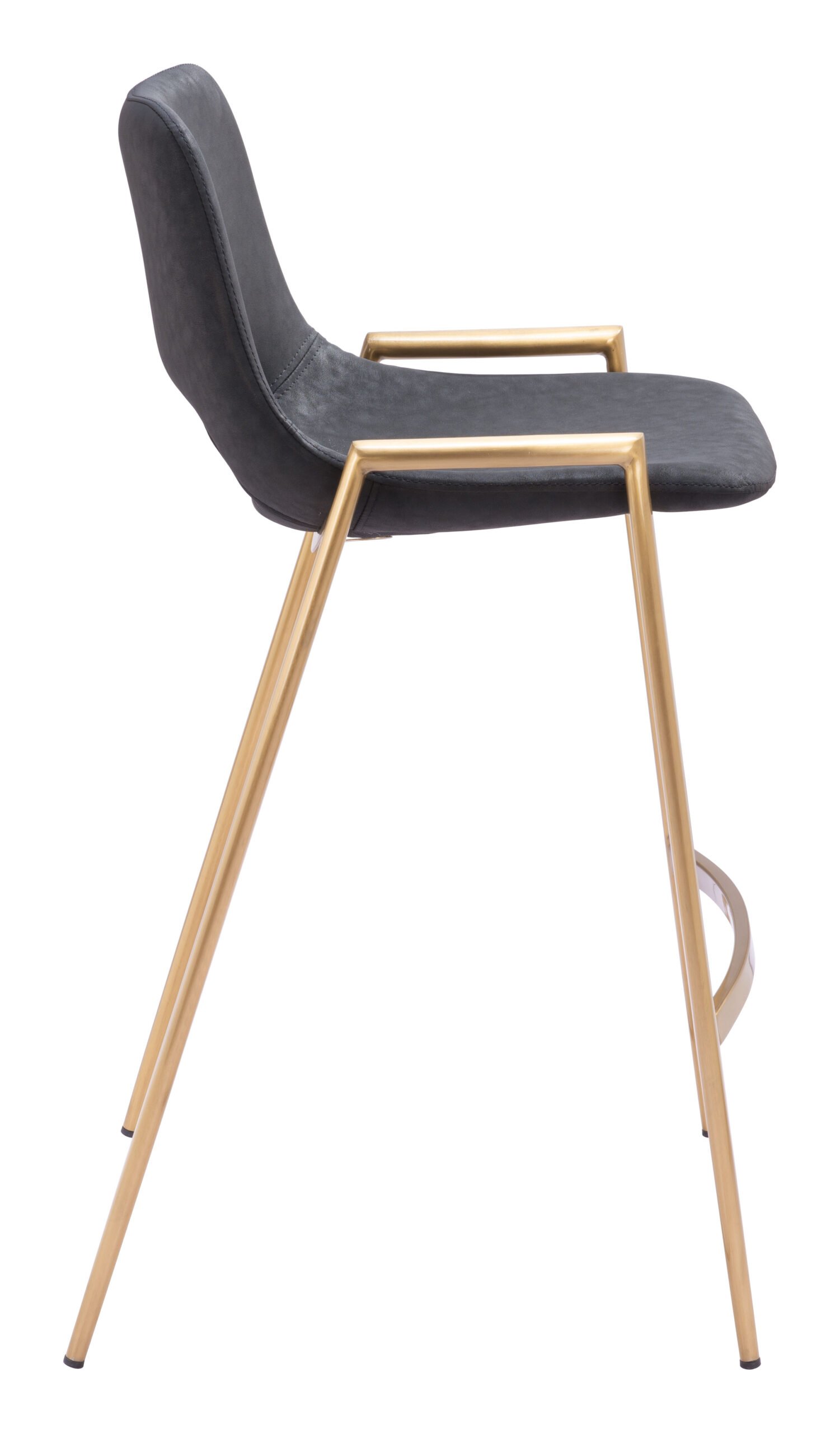 Desi Counter Stool (Set of 2) Black & Gold - Image 4