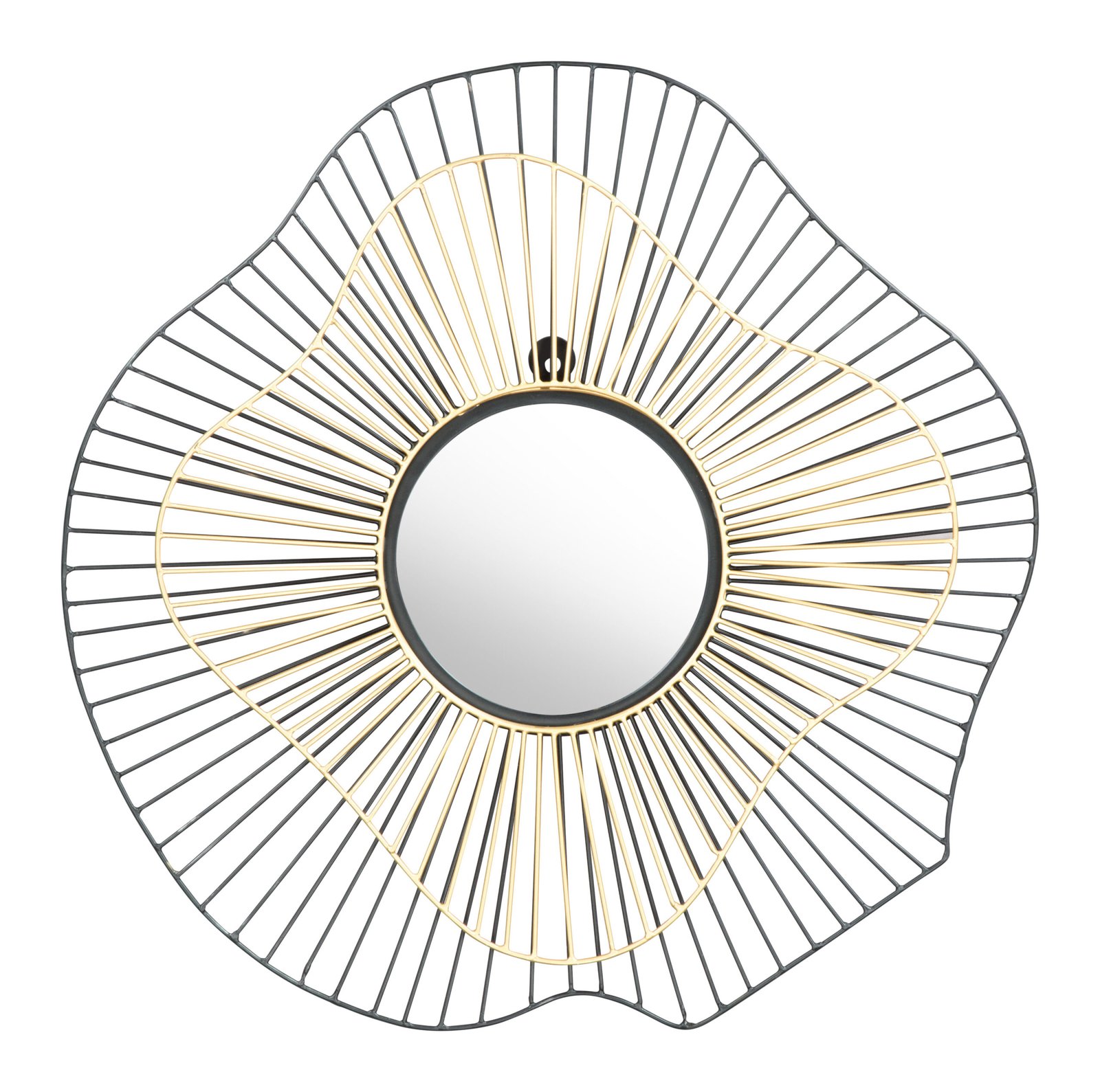 Comet Round Mirror Black & Gold - Image 3