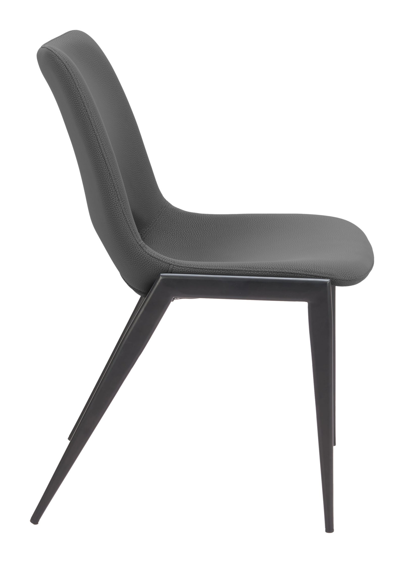 Desi Armless Dining Chair (Set of 2) Black - Image 2