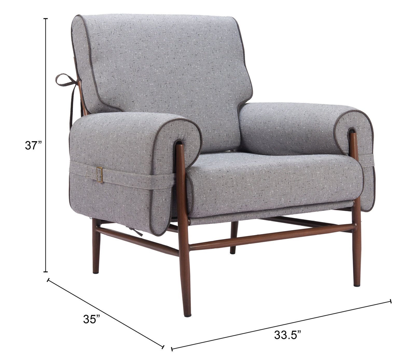 Klem Accent Chair Gray - Image 8