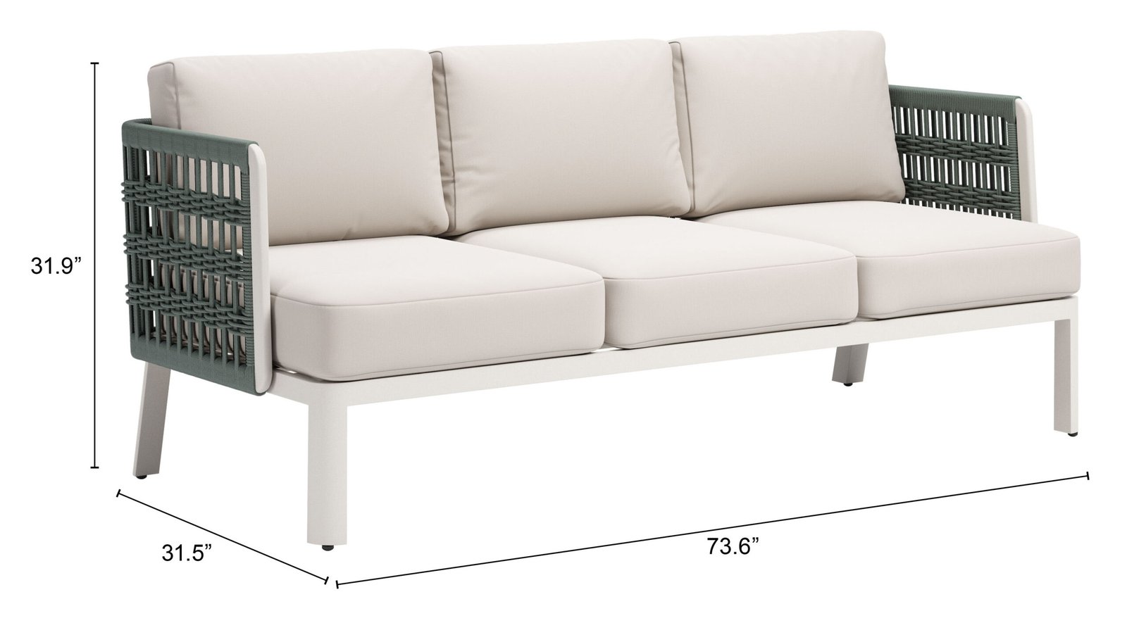 Bridgehampton Sofa White - Image 10