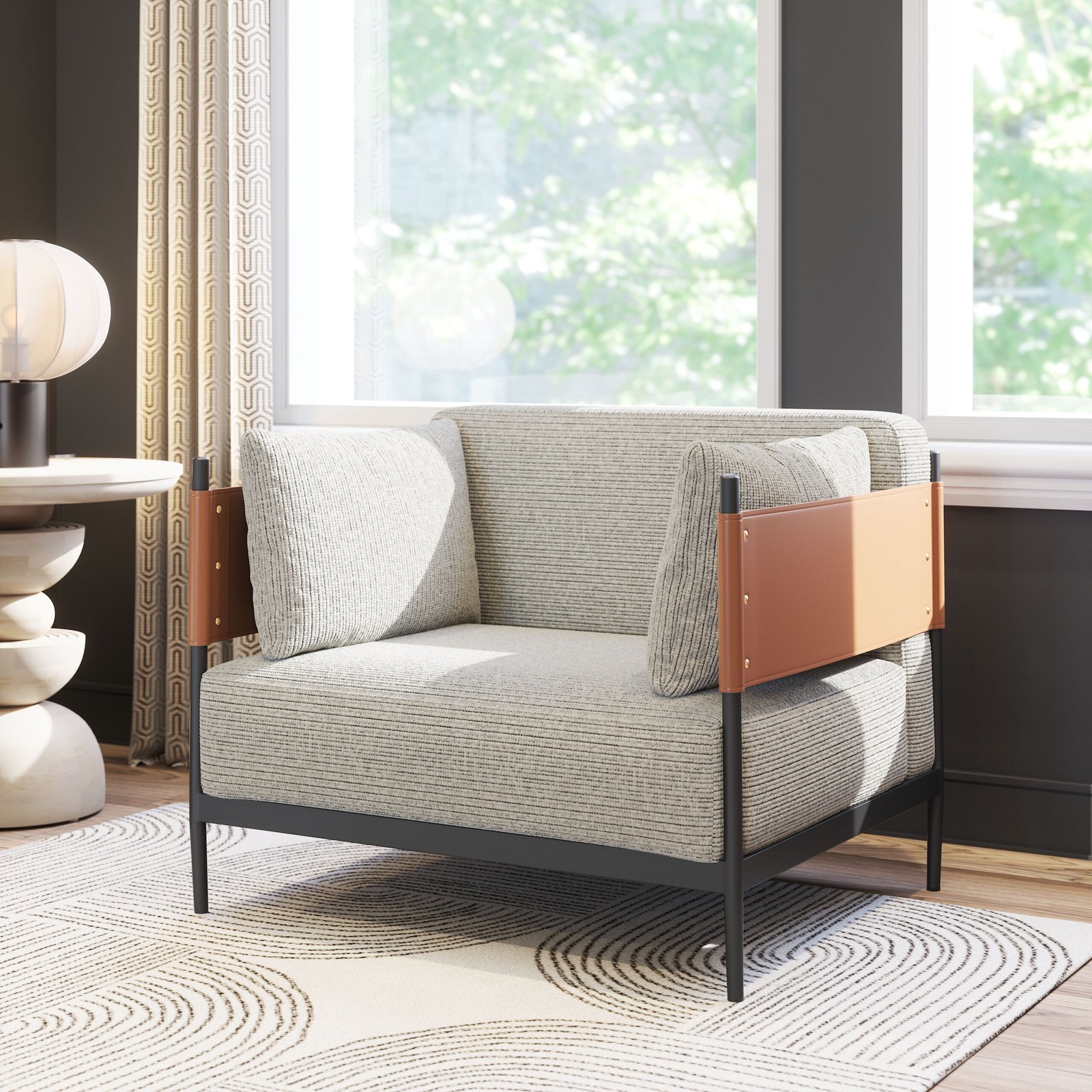 Stirbe Armchair Gray