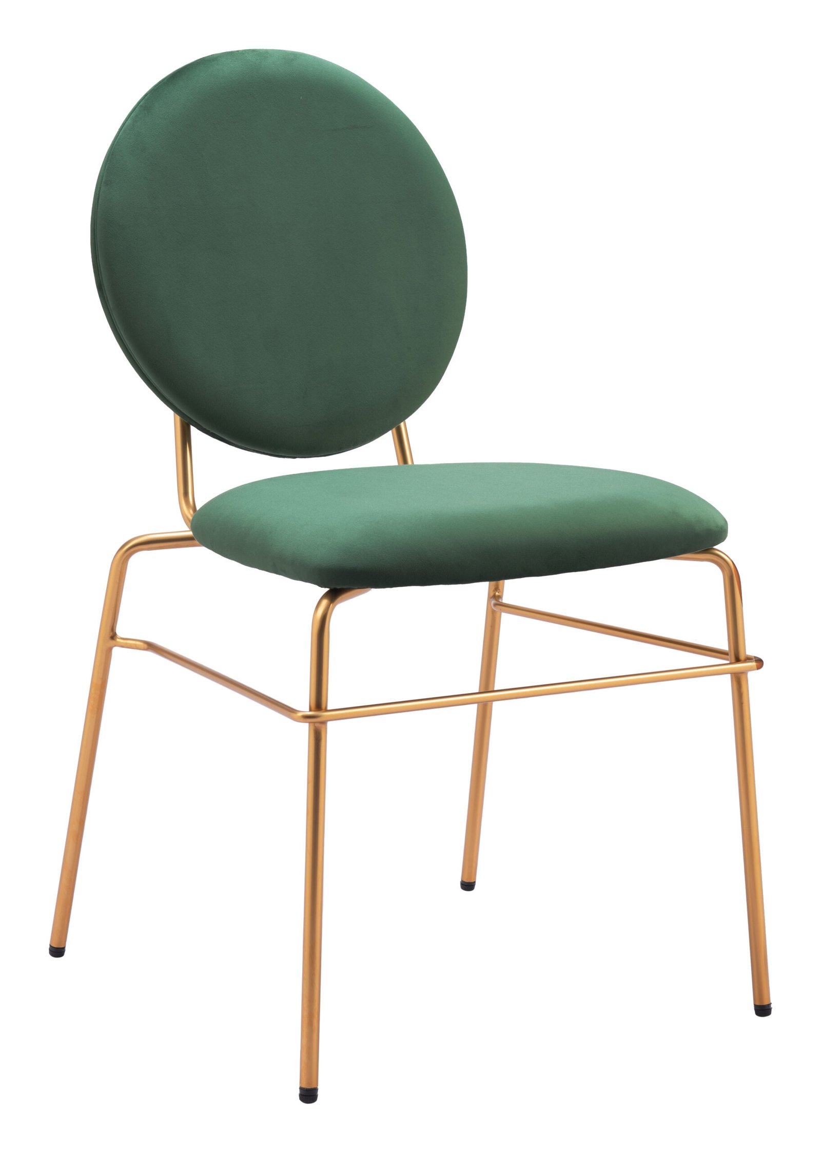 Odessa Dining Chair (Set of 2) Green & Gold - Image 3