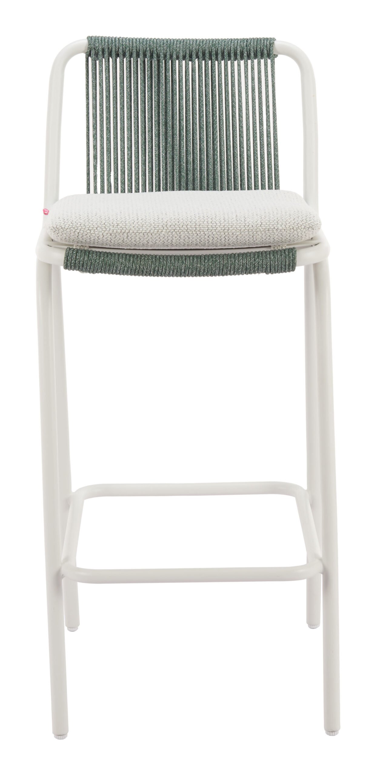 Luft Barstool (Set of 2) White & Green - Image 3