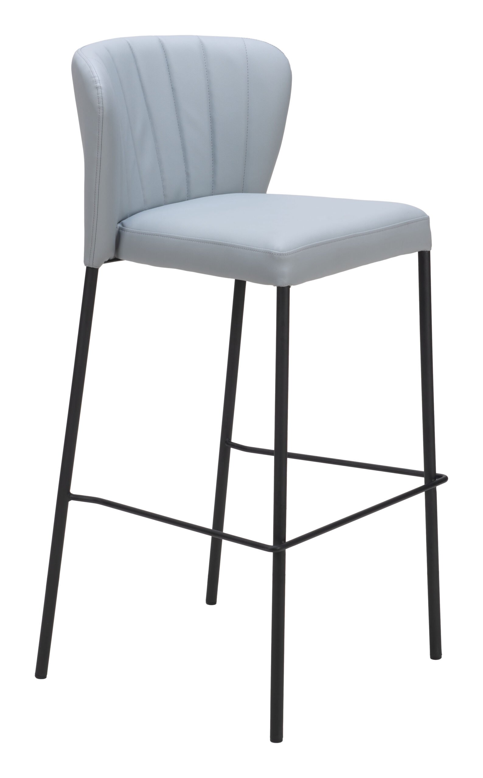 Linz Barstool (Set of 2) Gray - Image 2