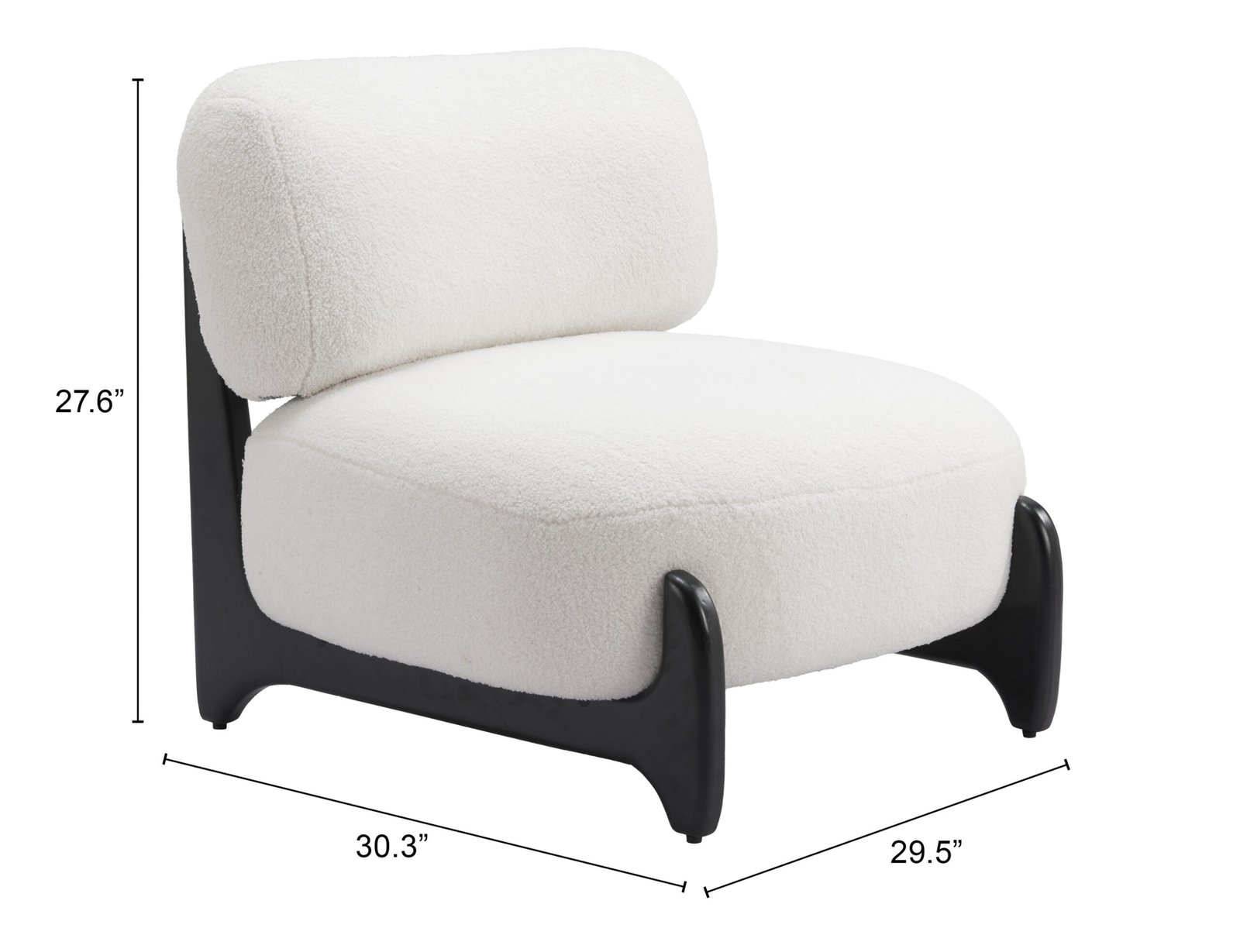 Bombo Accent Chair White - Image 8