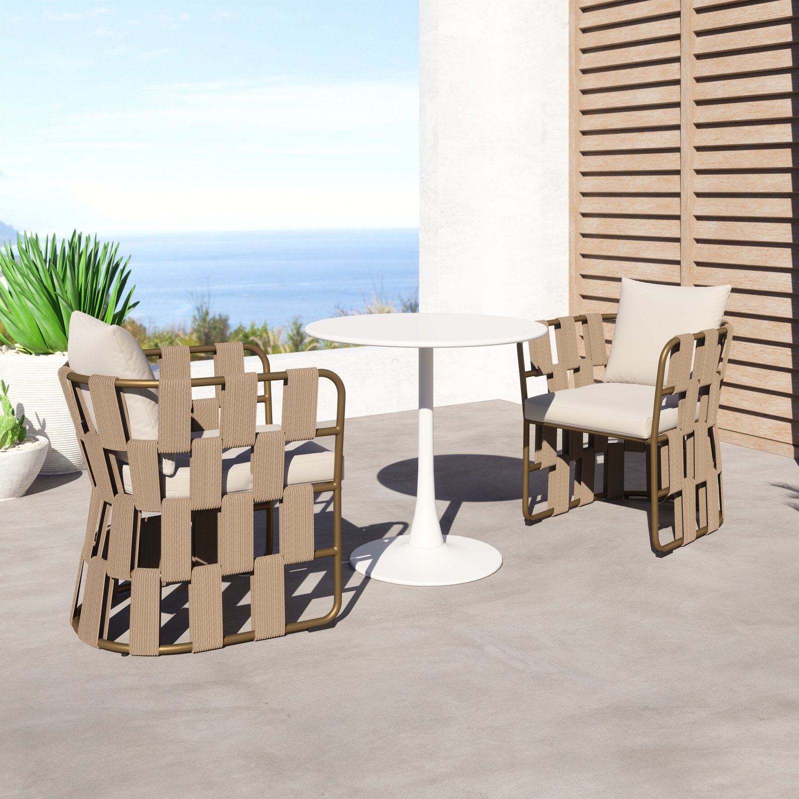 Quadrat Dining Chair White - Image 2