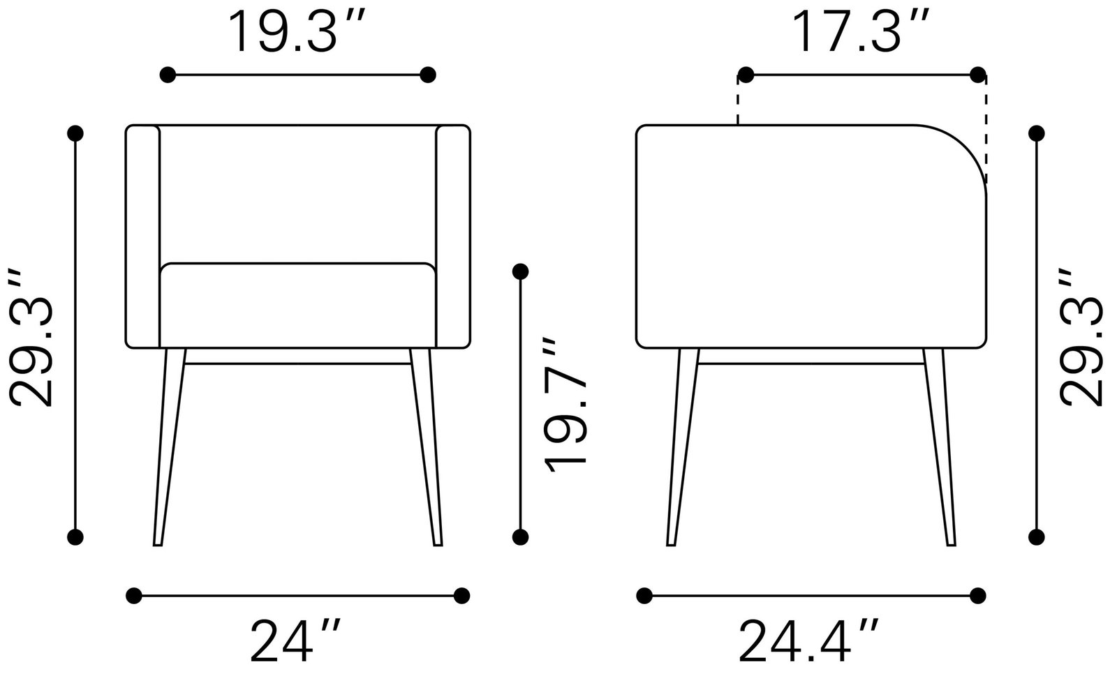 Horbat Dining Chair Black - Image 8