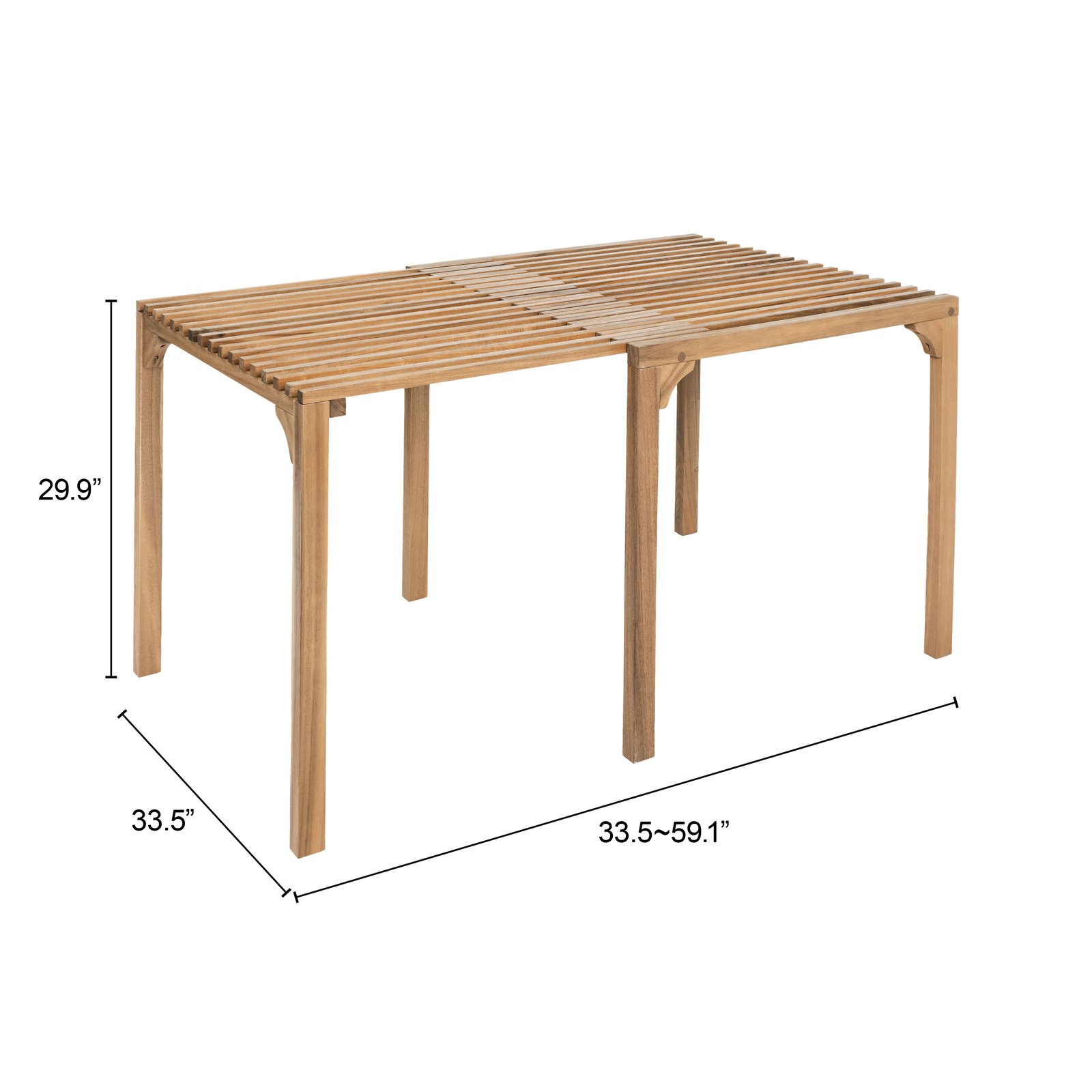 Riviera Extendable Dining Table Natural - Image 12