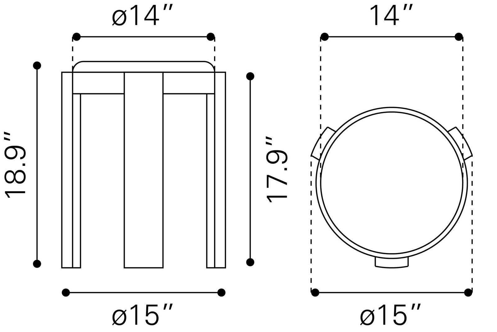 Banjul Ottoman Misty Gray - Image 8