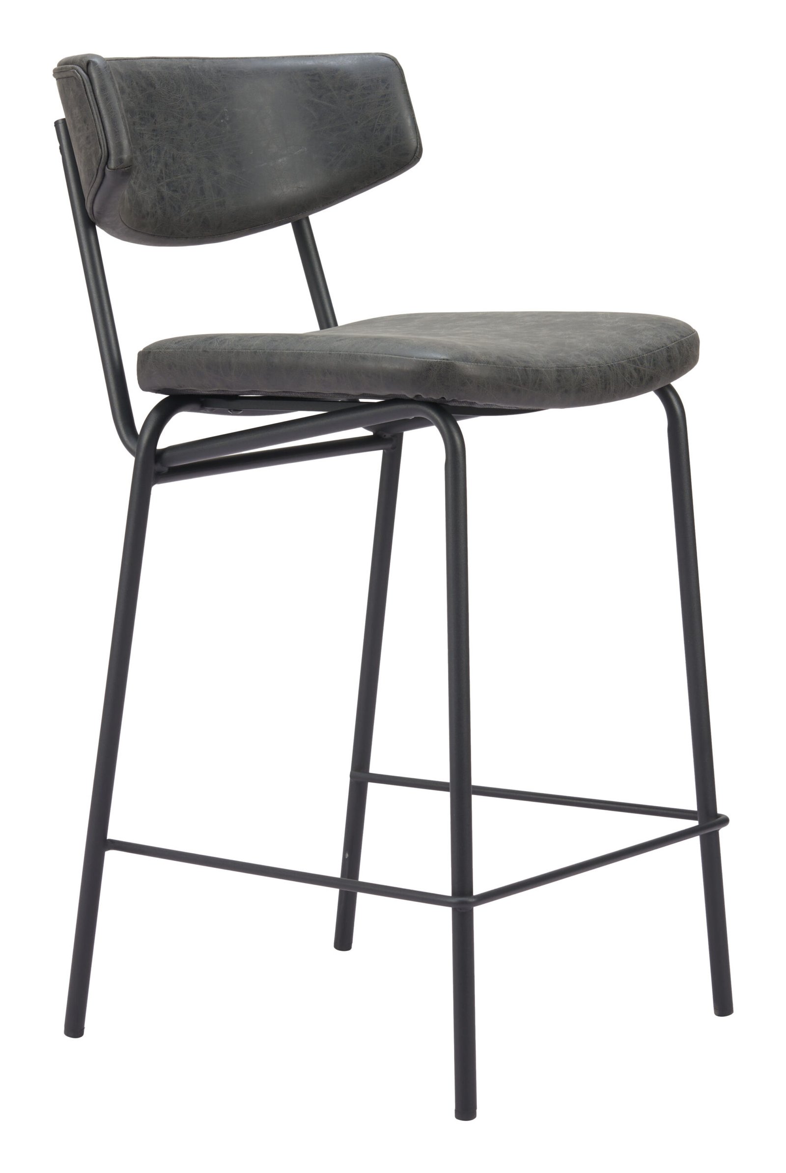 Charon Counter Stool (Set of 2) Vintage Black - Image 3