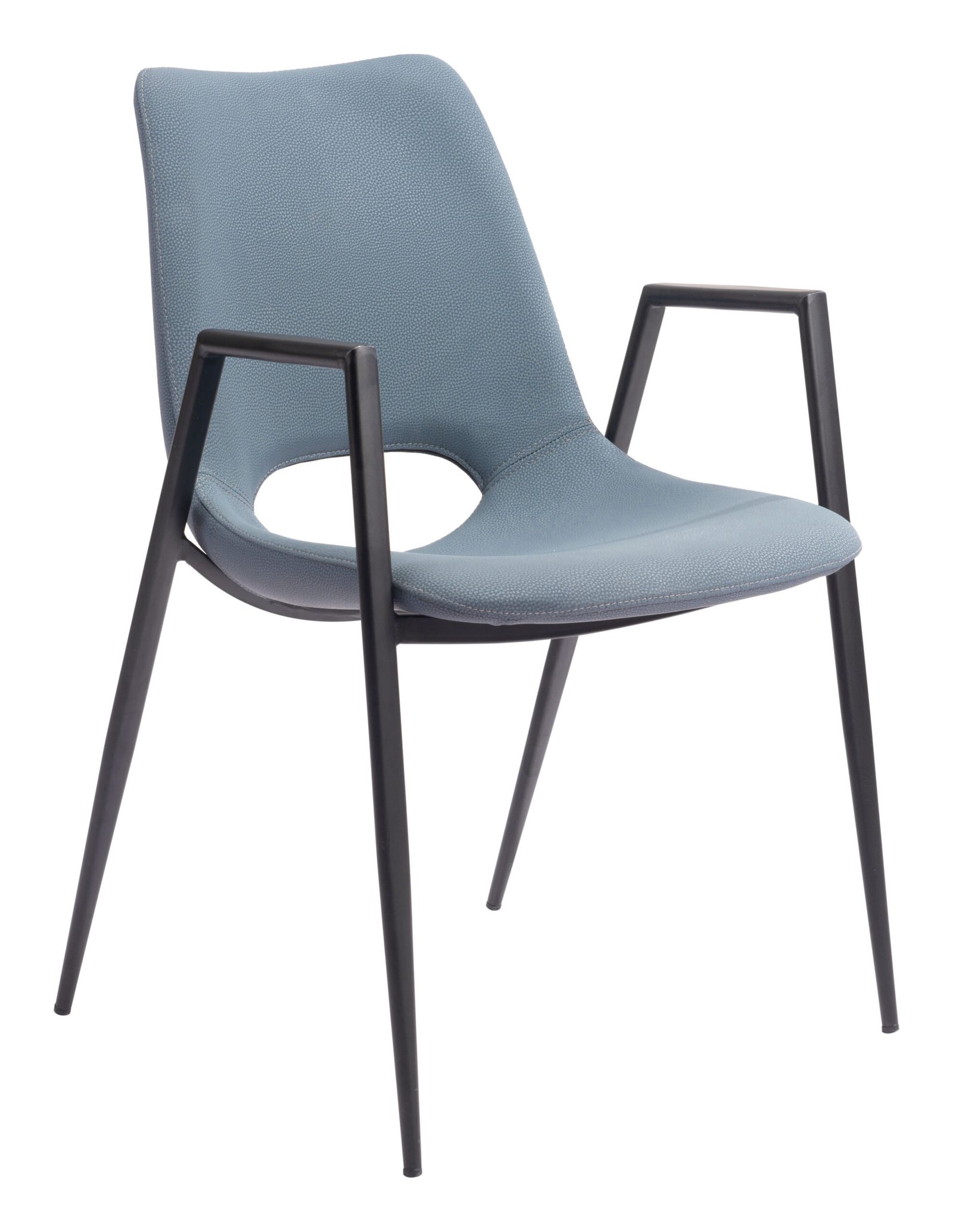 Desi Dining Chair (Set of 2) Azure Gray - Image 3
