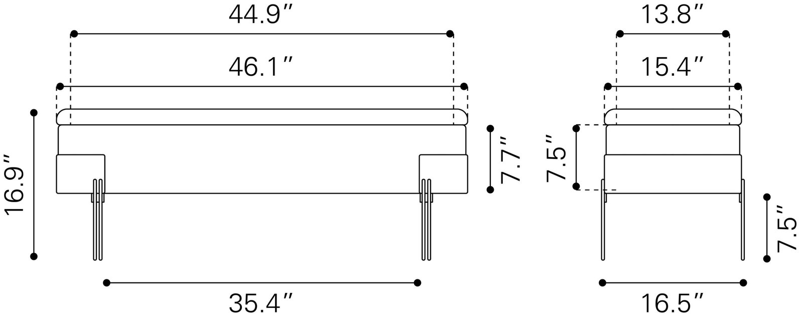 Lebreton Storage Bench Oatmeal Beige - Image 10