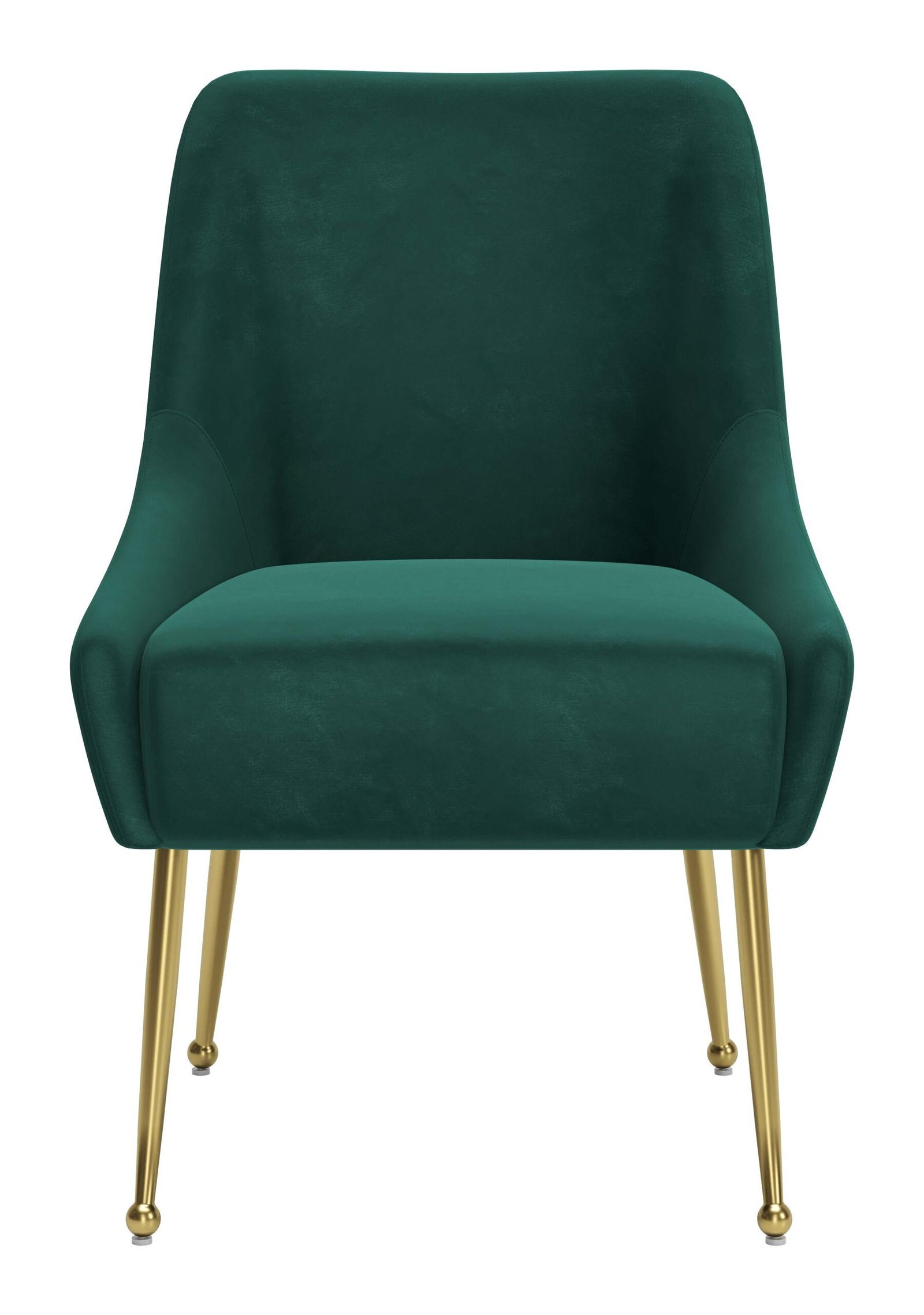 Maxine Dining Chair Green & Gold - Image 5