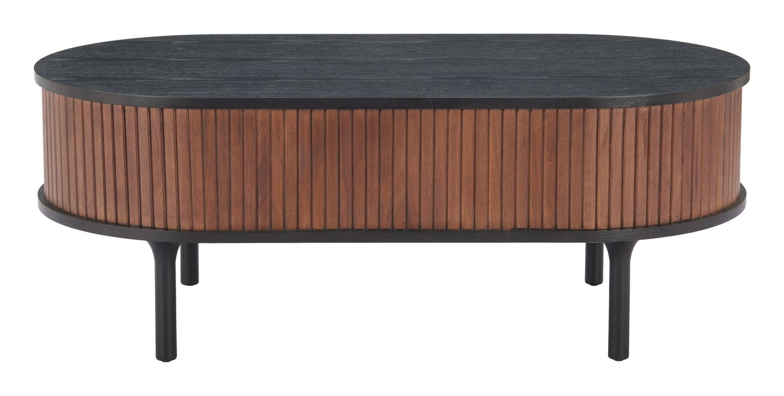 Koriana Coffee Table Black & Walnut - Image 4