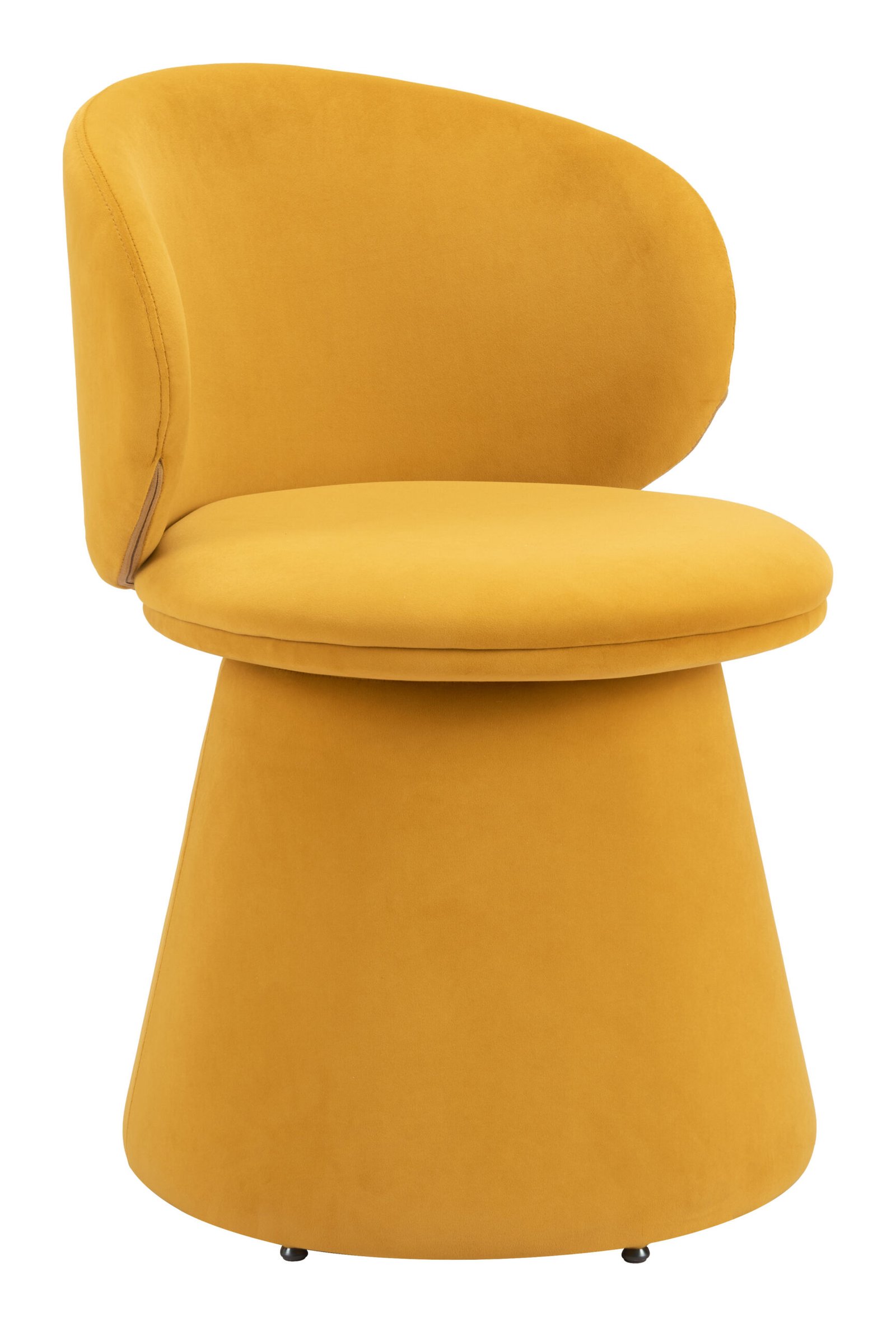 Oblic Swivel Dining Chair Orange - Image 9